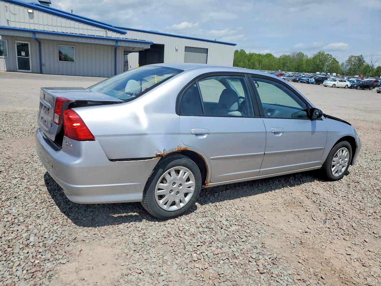 2005 Honda Civic Lx Серебряный vin: 2HGES16505H603303