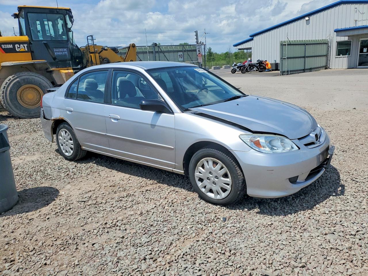 2005 Honda Civic Lx Серебряный vin: 2HGES16505H603303
