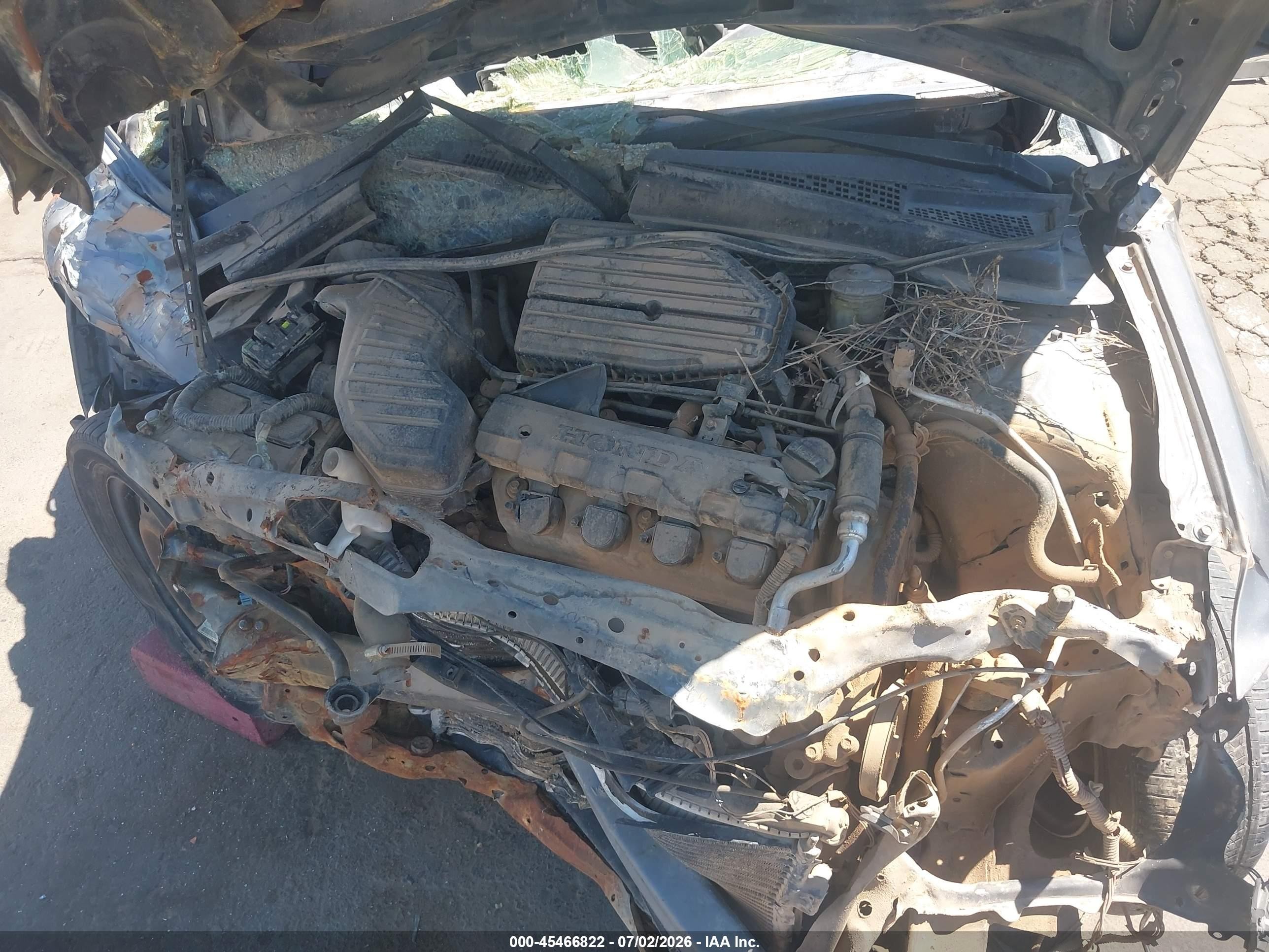 2005 Honda Civic Lx Серый vin: 2HGES16505H608310