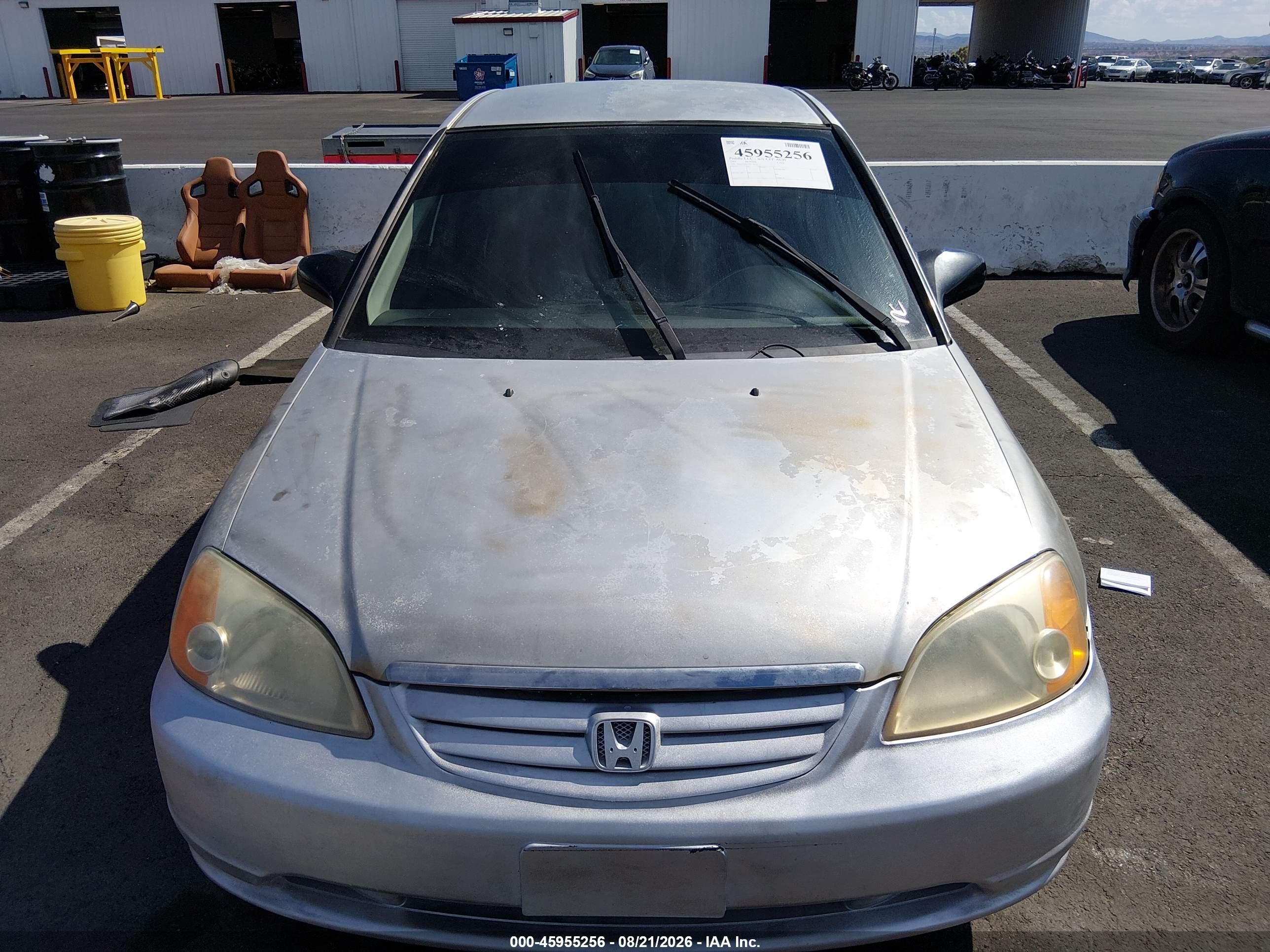 2001 Honda Civic Lx Silver vin: 2HGES16511H518755