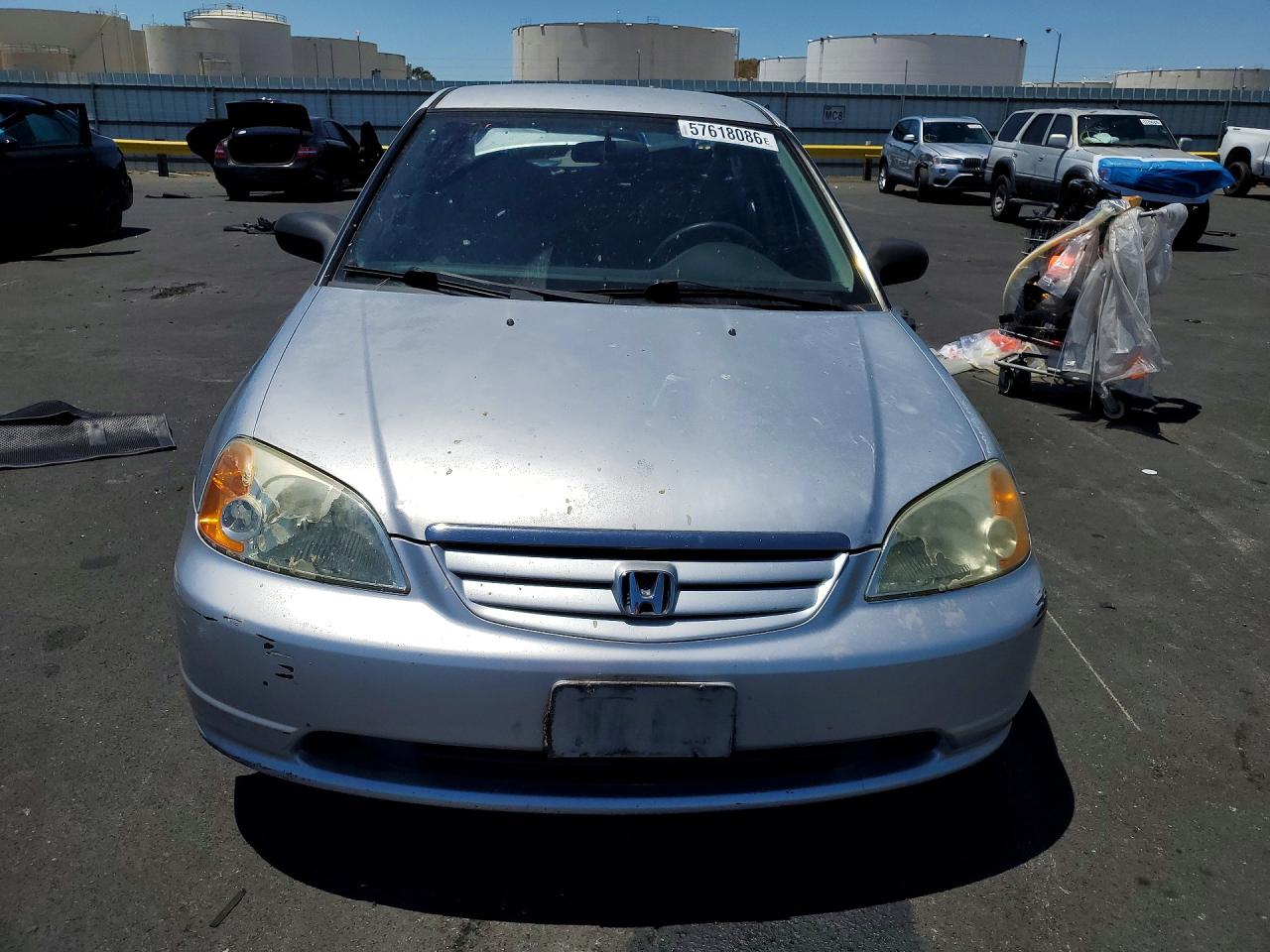 2001 Honda Civic Lx Silver vin: 2HGES16511H596078