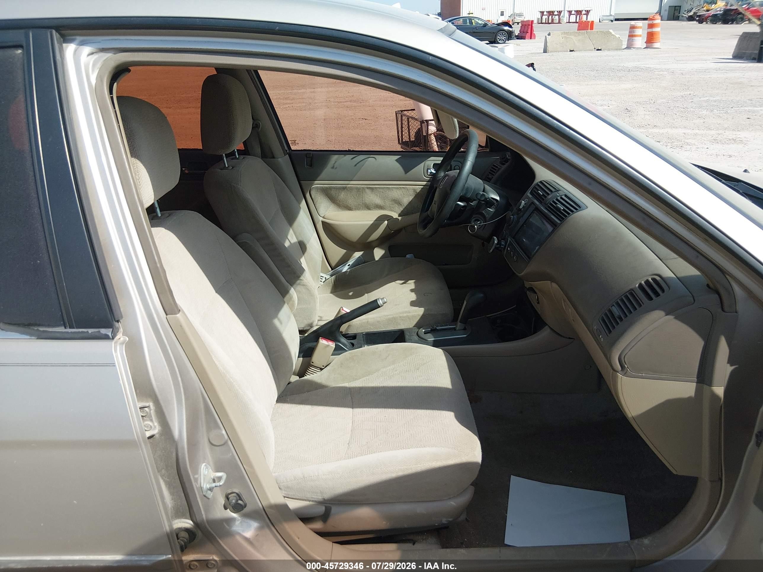 2002 Honda Civic Lx Tan vin: 2HGES16512H575295