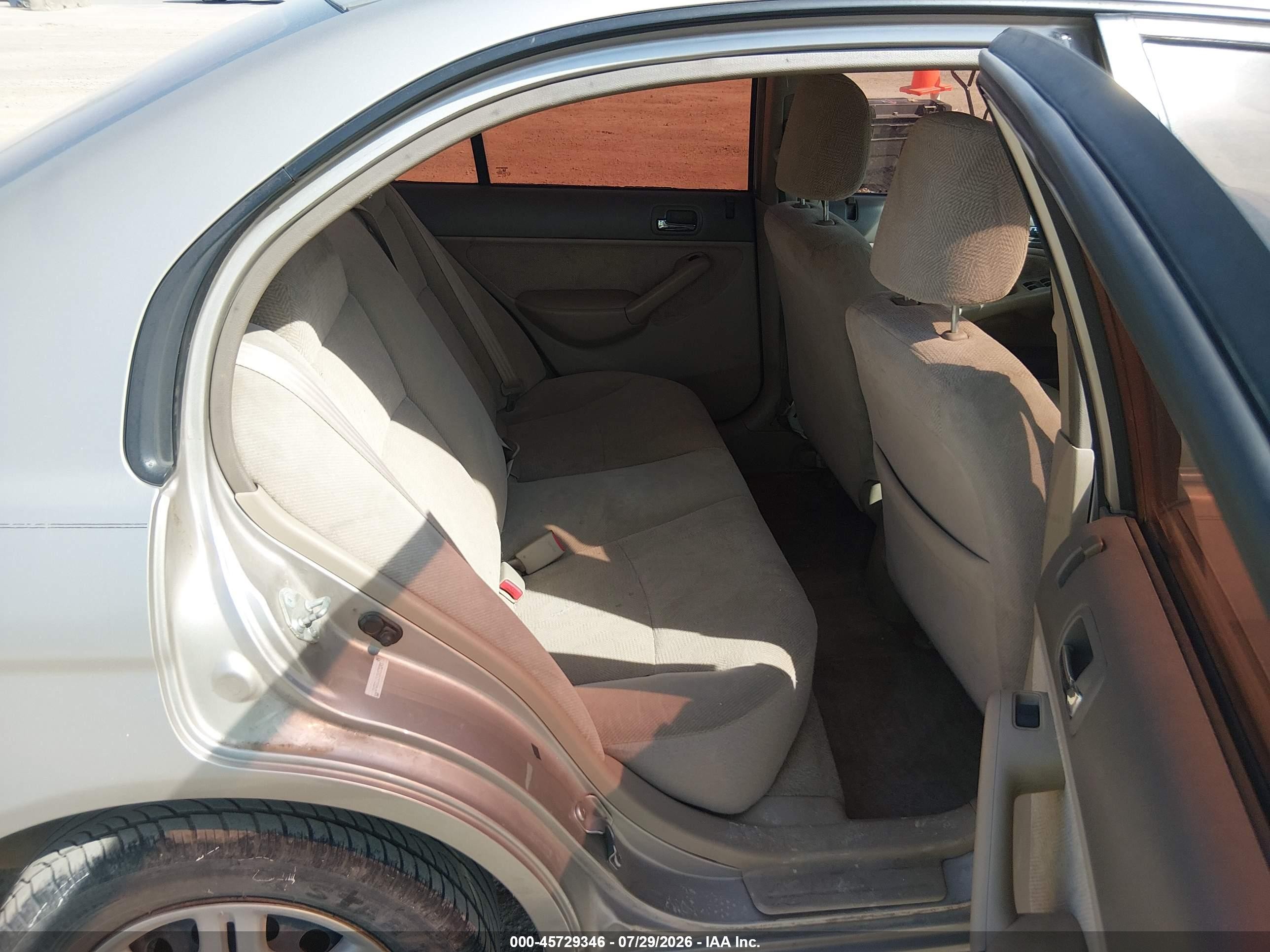 2002 Honda Civic Lx Tan vin: 2HGES16512H575295