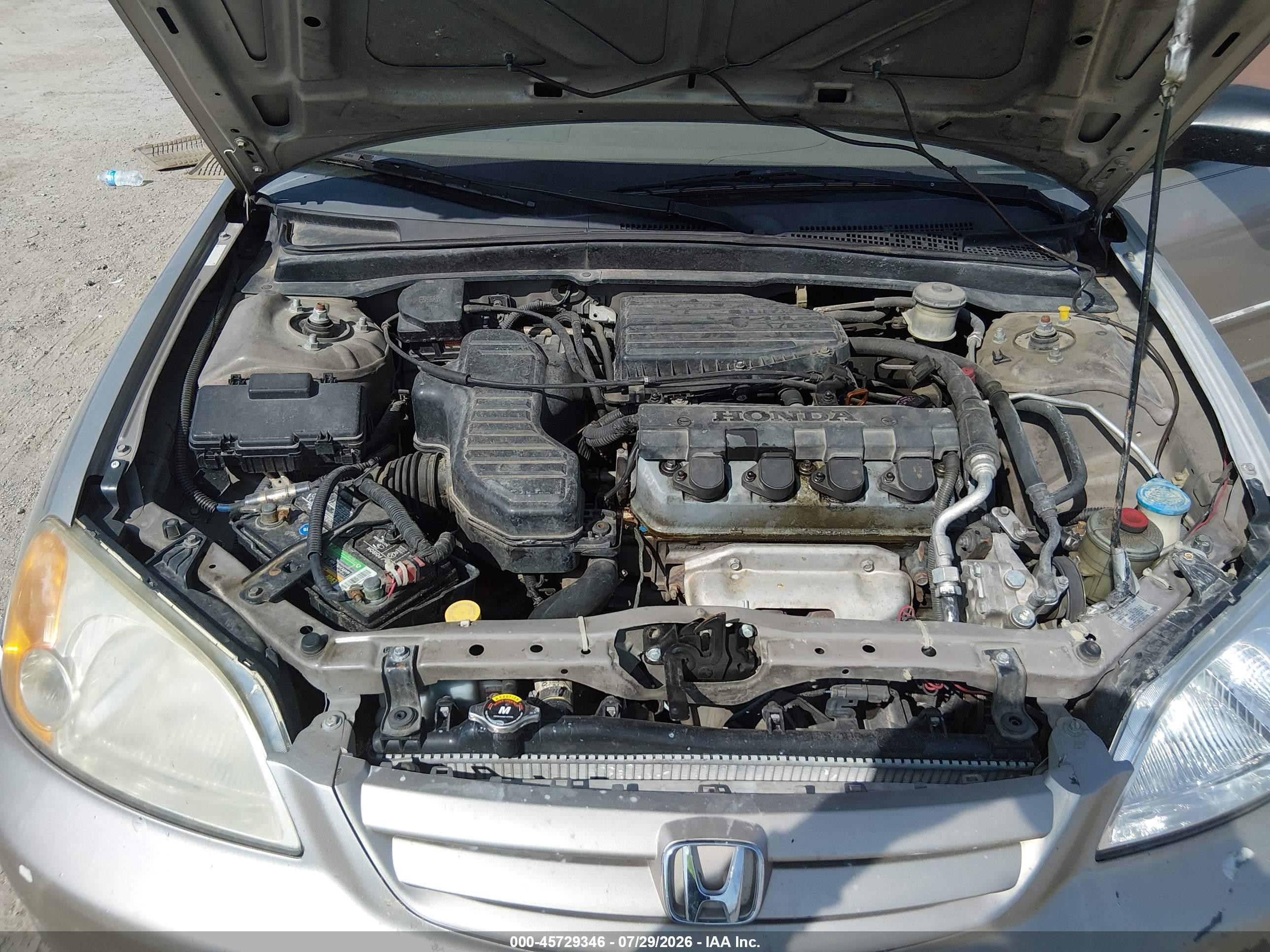 2002 Honda Civic Lx Tan vin: 2HGES16512H575295