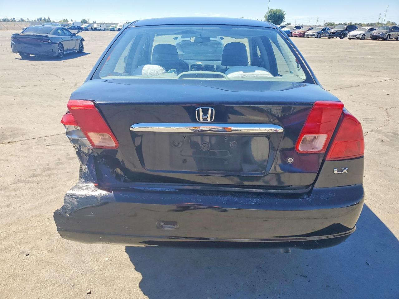 2002 Honda Civic Lx Black vin: 2HGES16512H580481