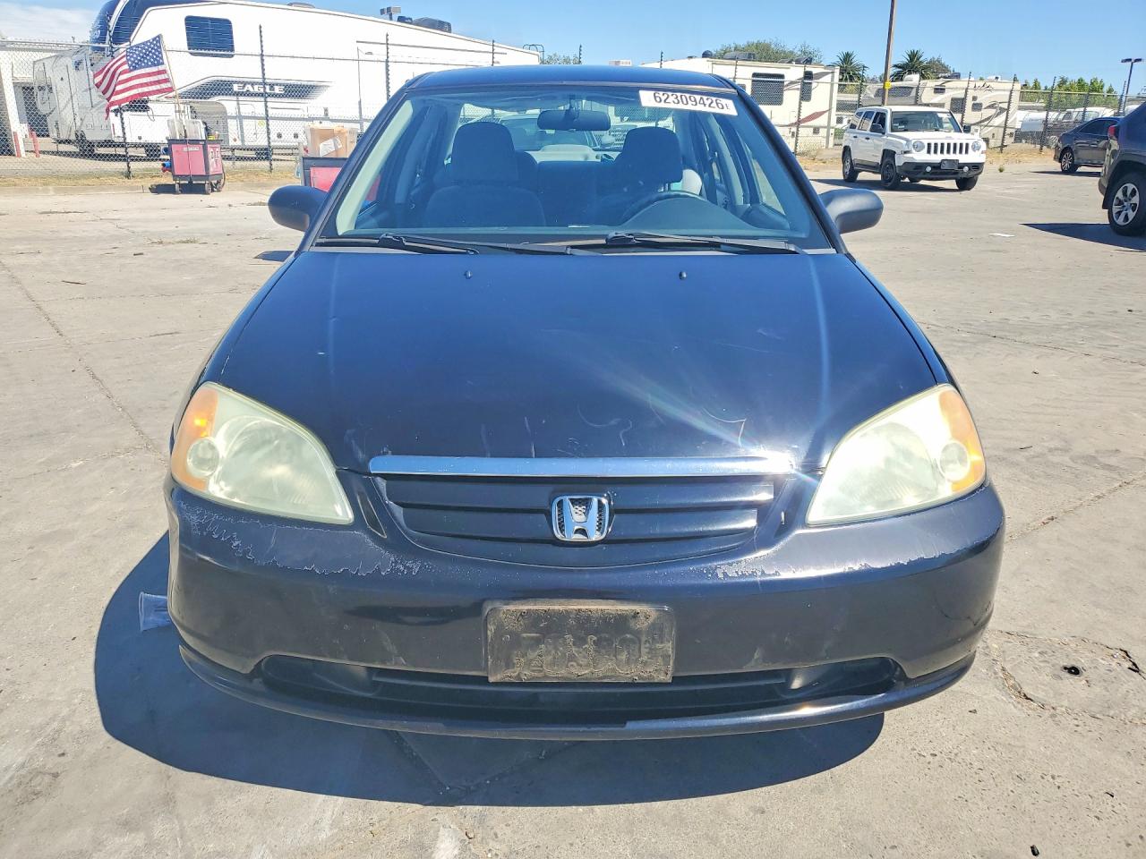 2002 Honda Civic Lx Black vin: 2HGES16512H580481