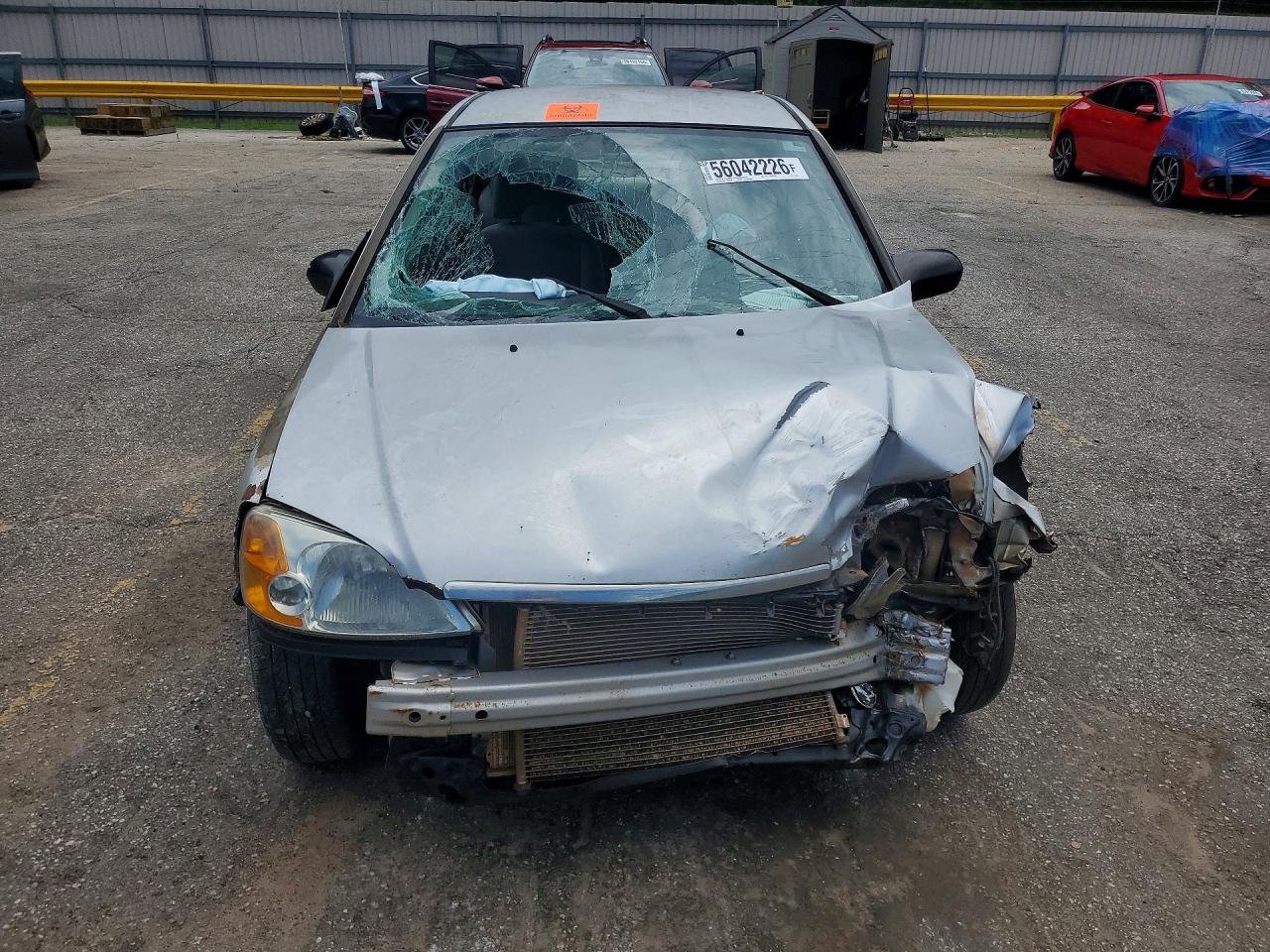 2003 Honda Civic Lx Silver vin: 2HGES16513H577985