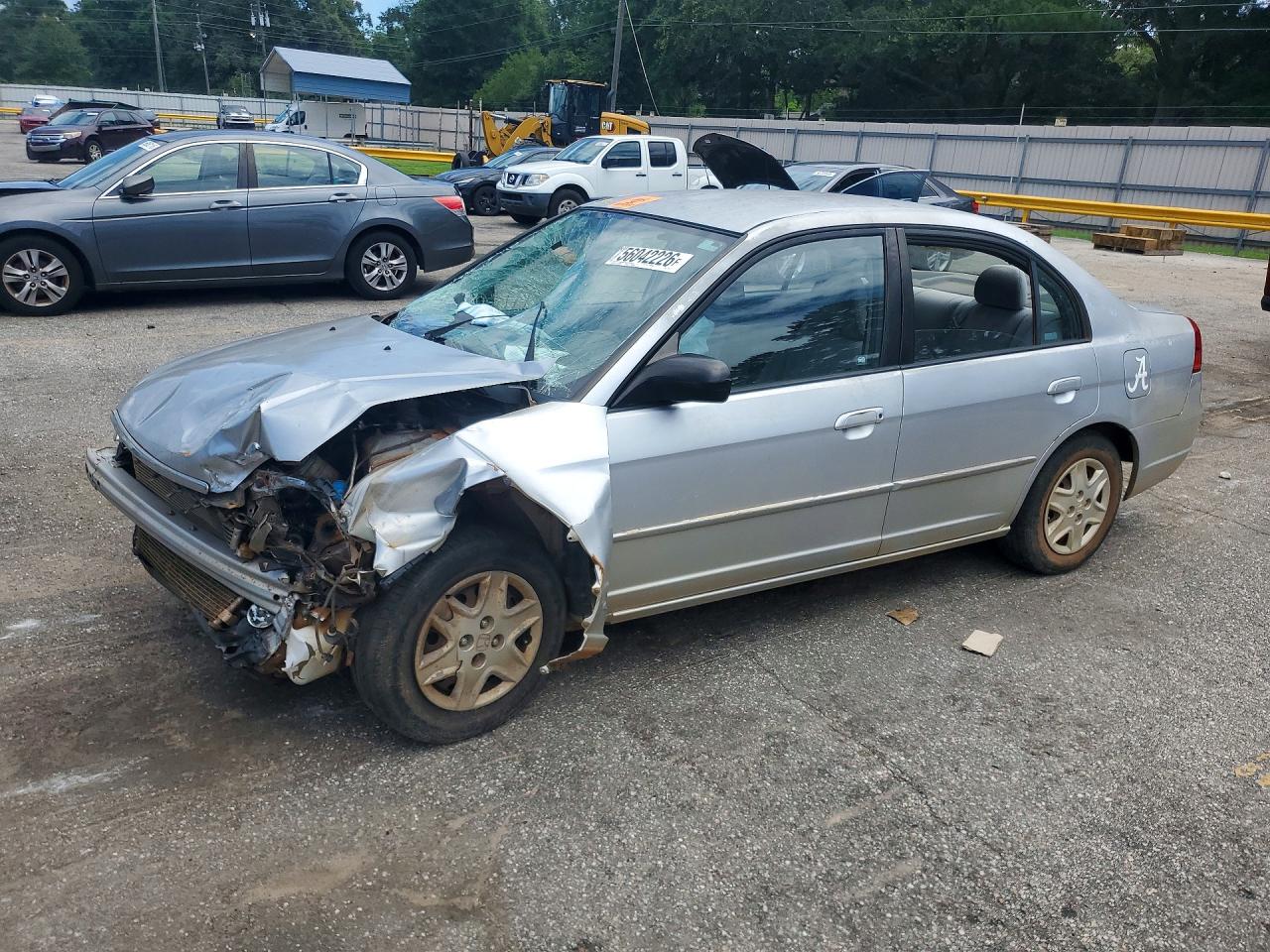 2003 Honda Civic Lx Silver vin: 2HGES16513H577985