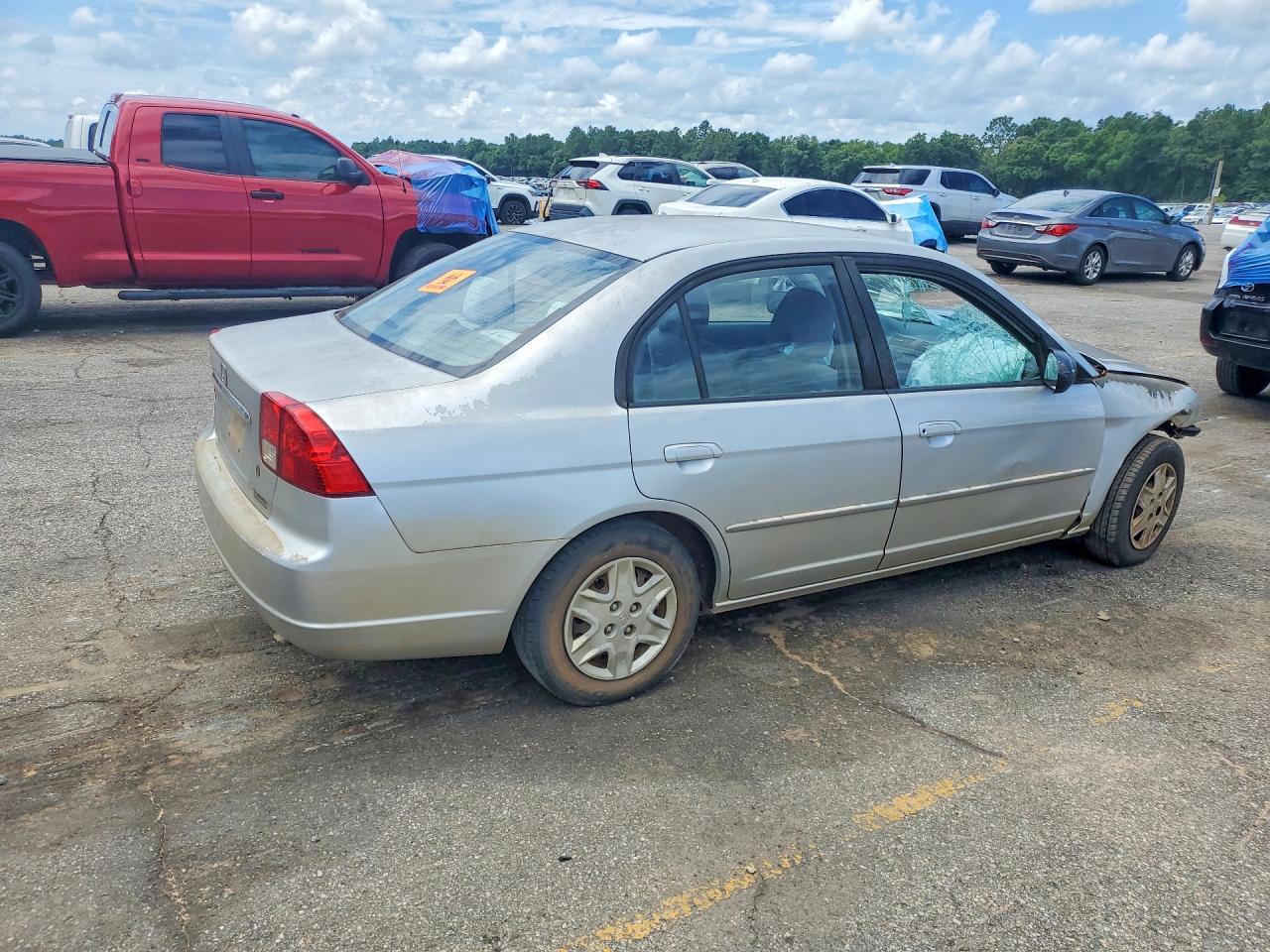 2003 Honda Civic Lx Silver vin: 2HGES16513H577985