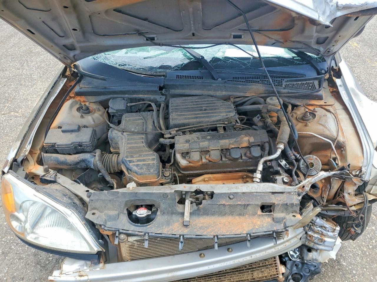 2003 Honda Civic Lx Silver vin: 2HGES16513H577985