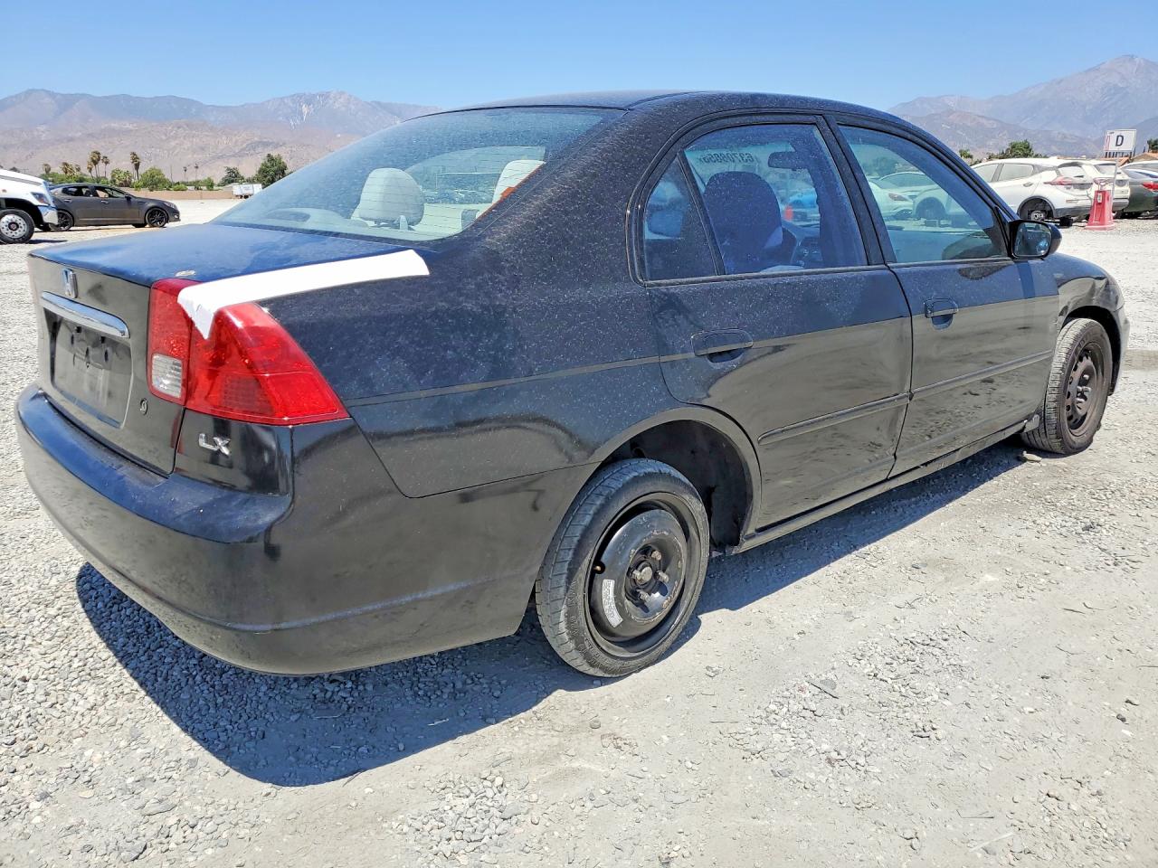2003 Honda Civic Lx Black vin: 2HGES16513H615134