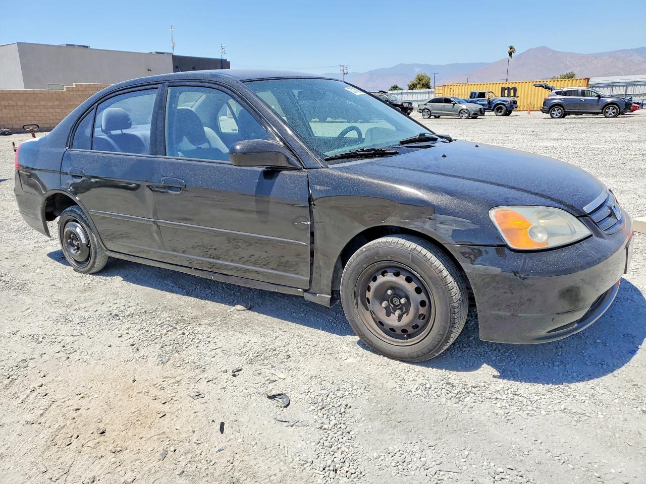 2003 Honda Civic Lx Black vin: 2HGES16513H615134