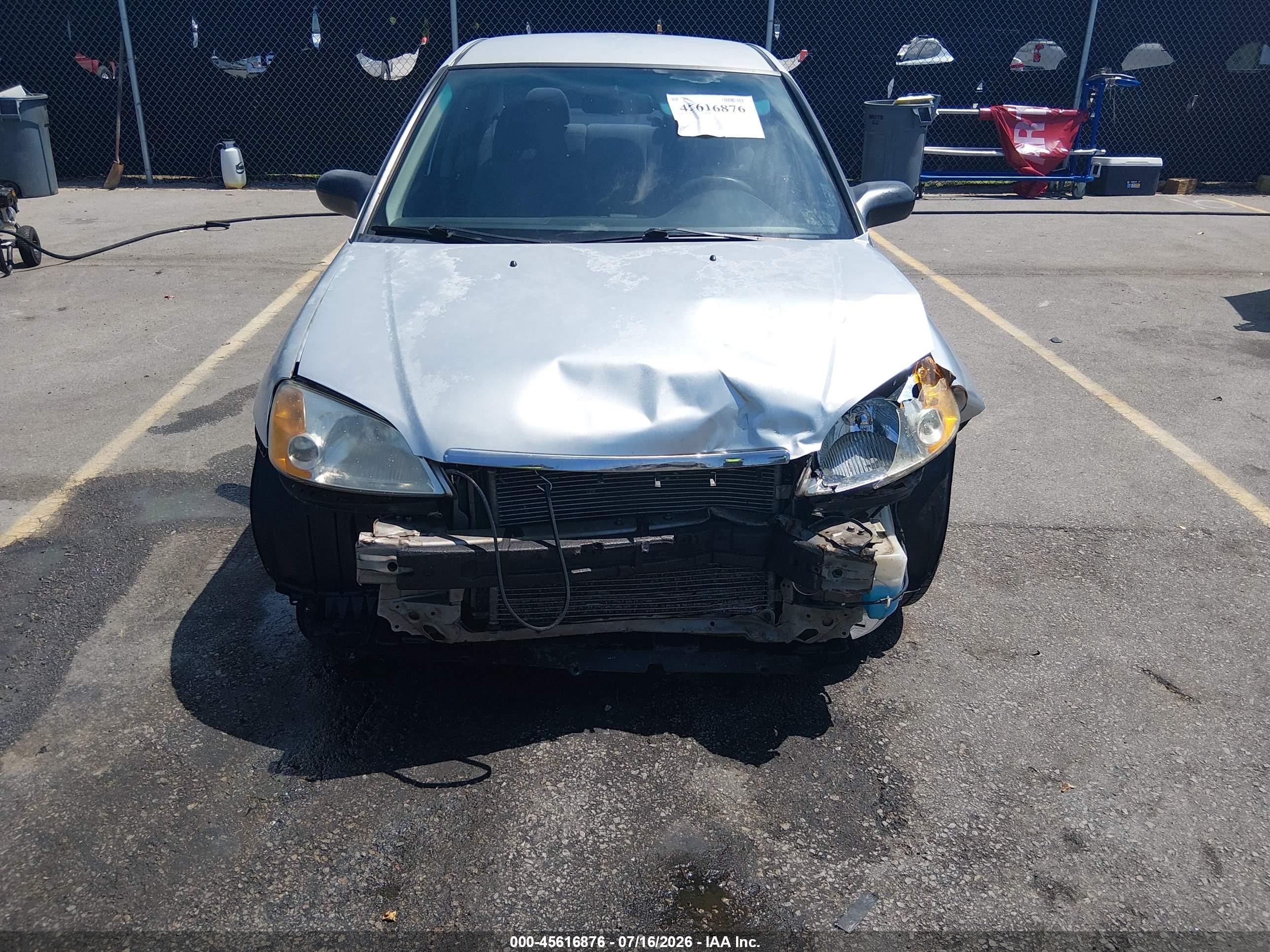 2003 Honda Civic Lx Silver vin: 2HGES16513H616459