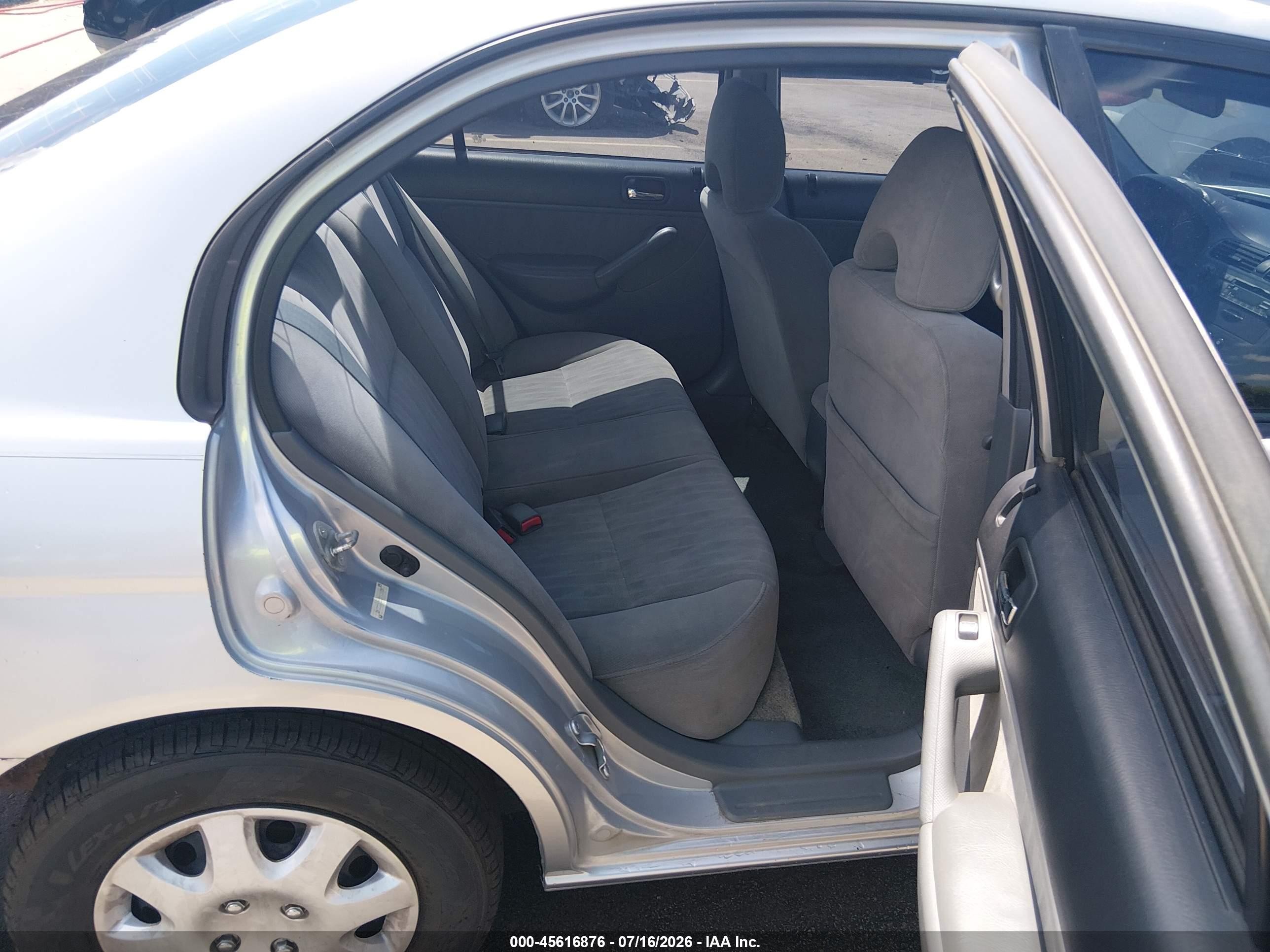 2003 Honda Civic Lx Silver vin: 2HGES16513H616459