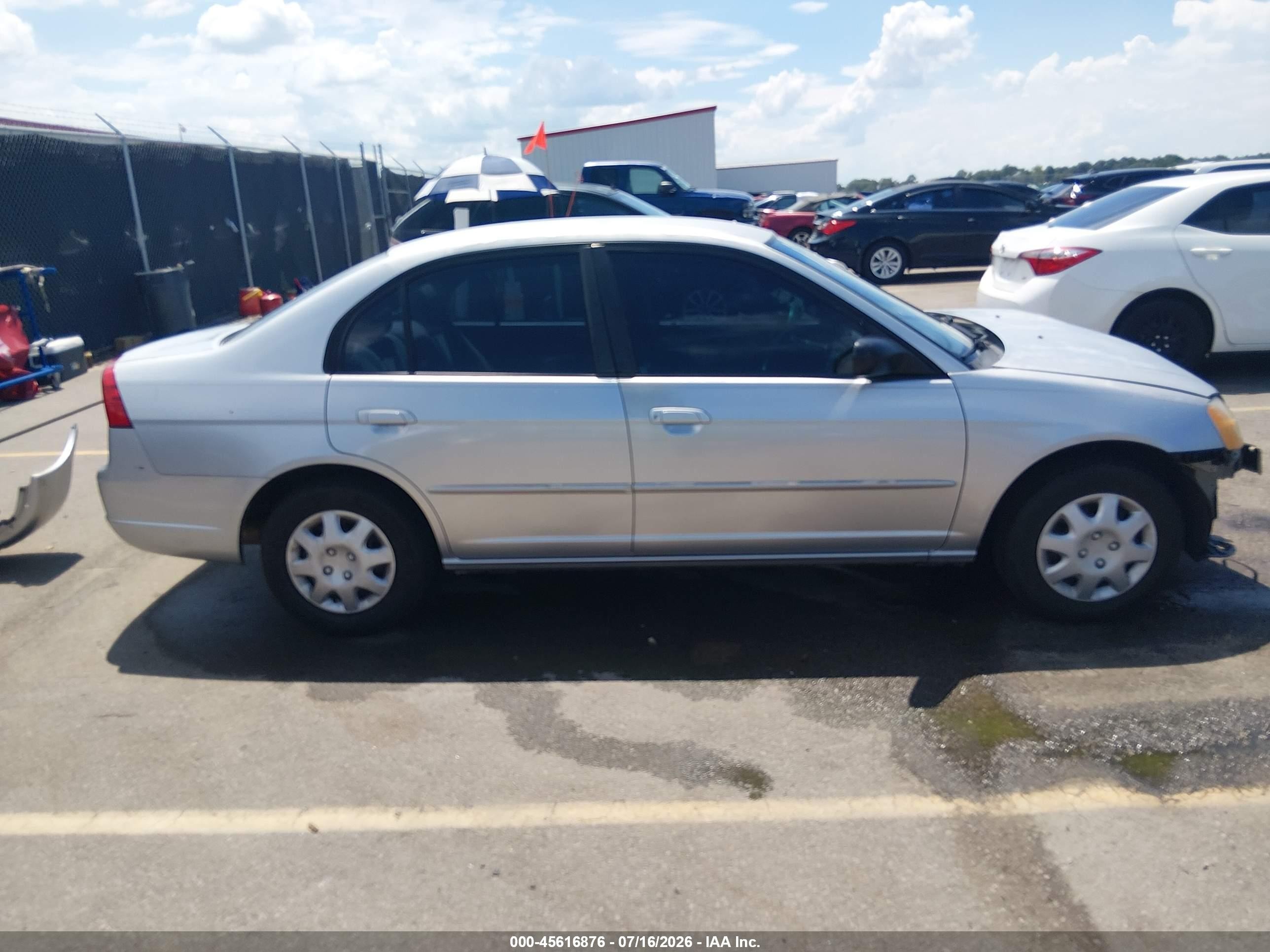 2003 Honda Civic Lx Silver vin: 2HGES16513H616459