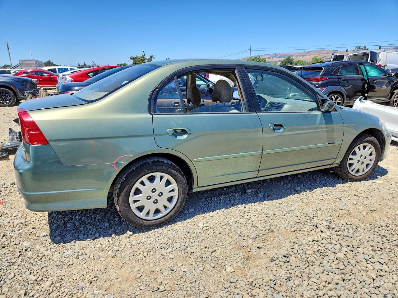 2004 Honda Civic Lx Green vin: 2HGES16514H514337