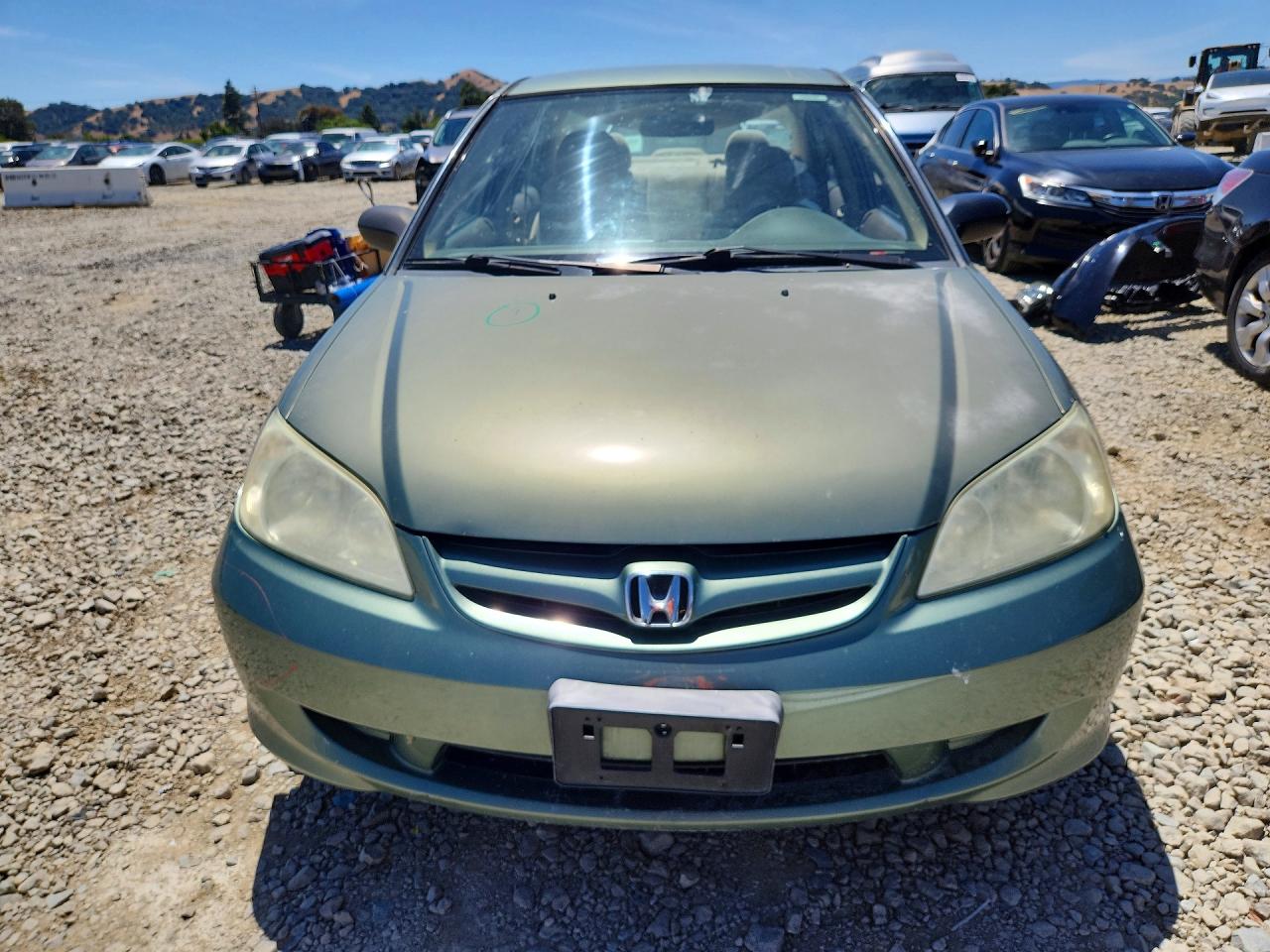2004 Honda Civic Lx Green vin: 2HGES16514H514337