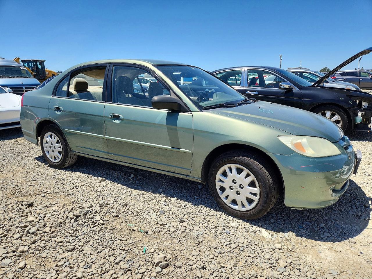 2004 Honda Civic Lx Green vin: 2HGES16514H514337