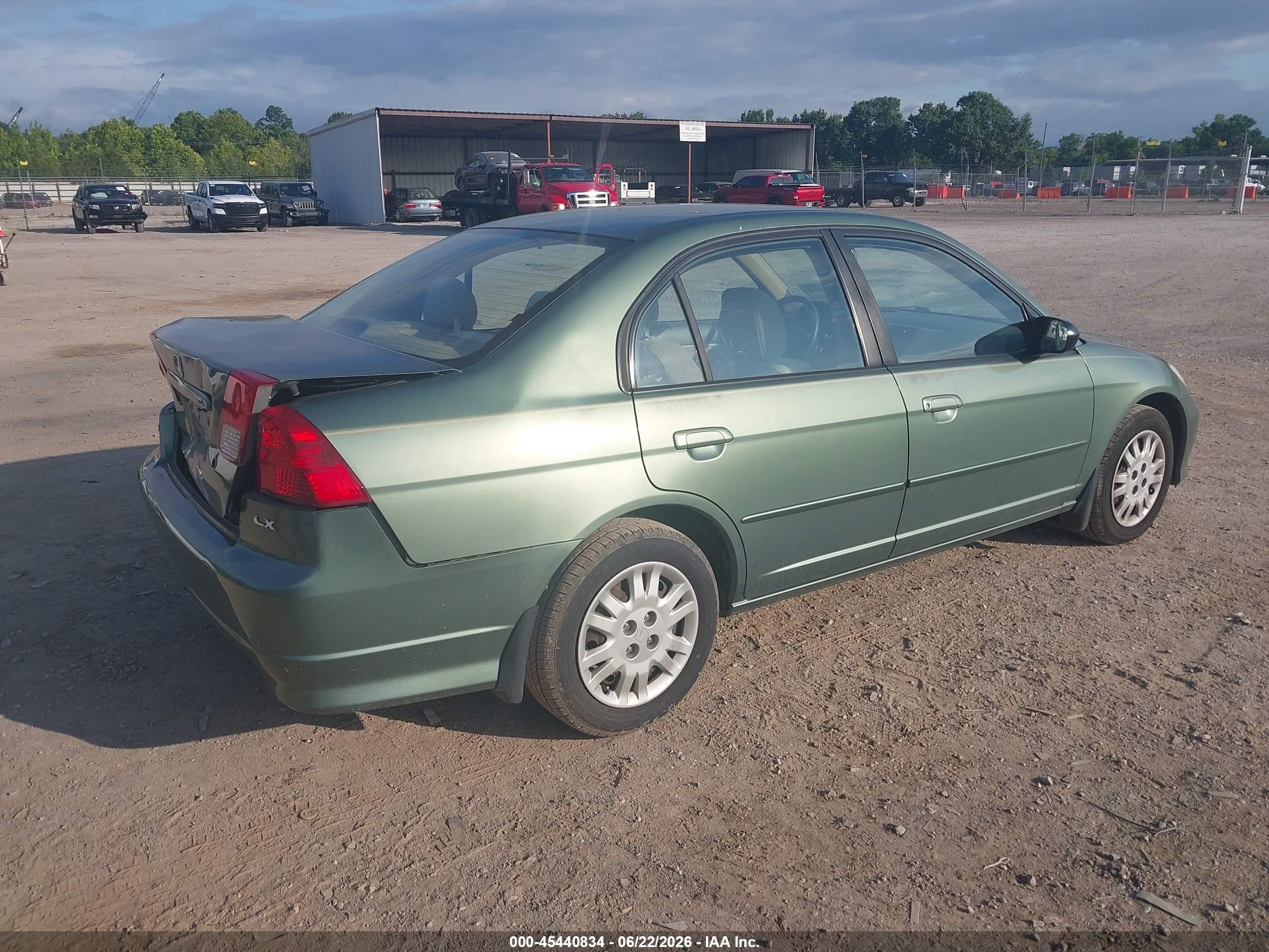 2004 Honda Civic Lx Green vin: 2HGES16514H634560