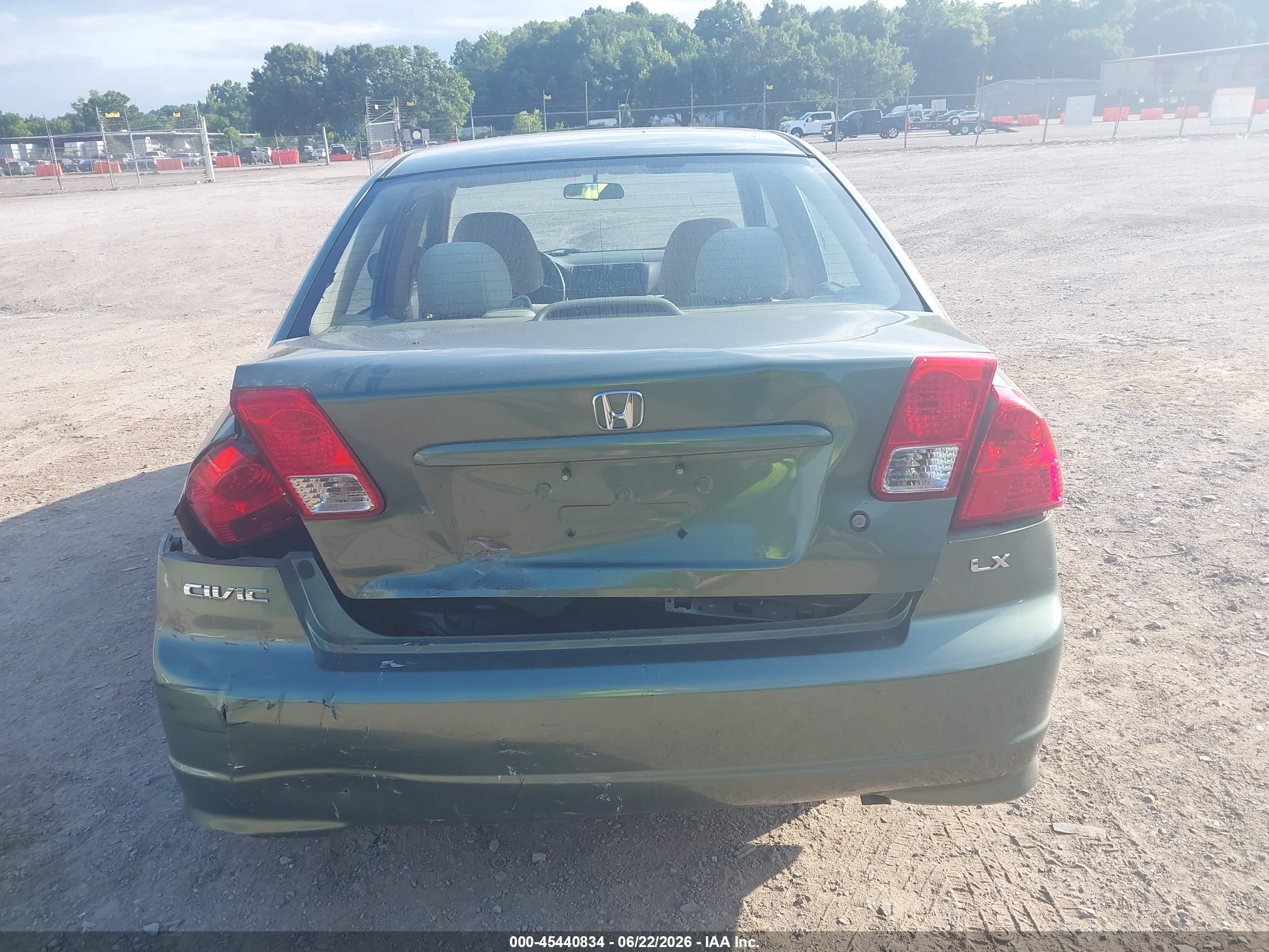 2004 Honda Civic Lx Green vin: 2HGES16514H634560