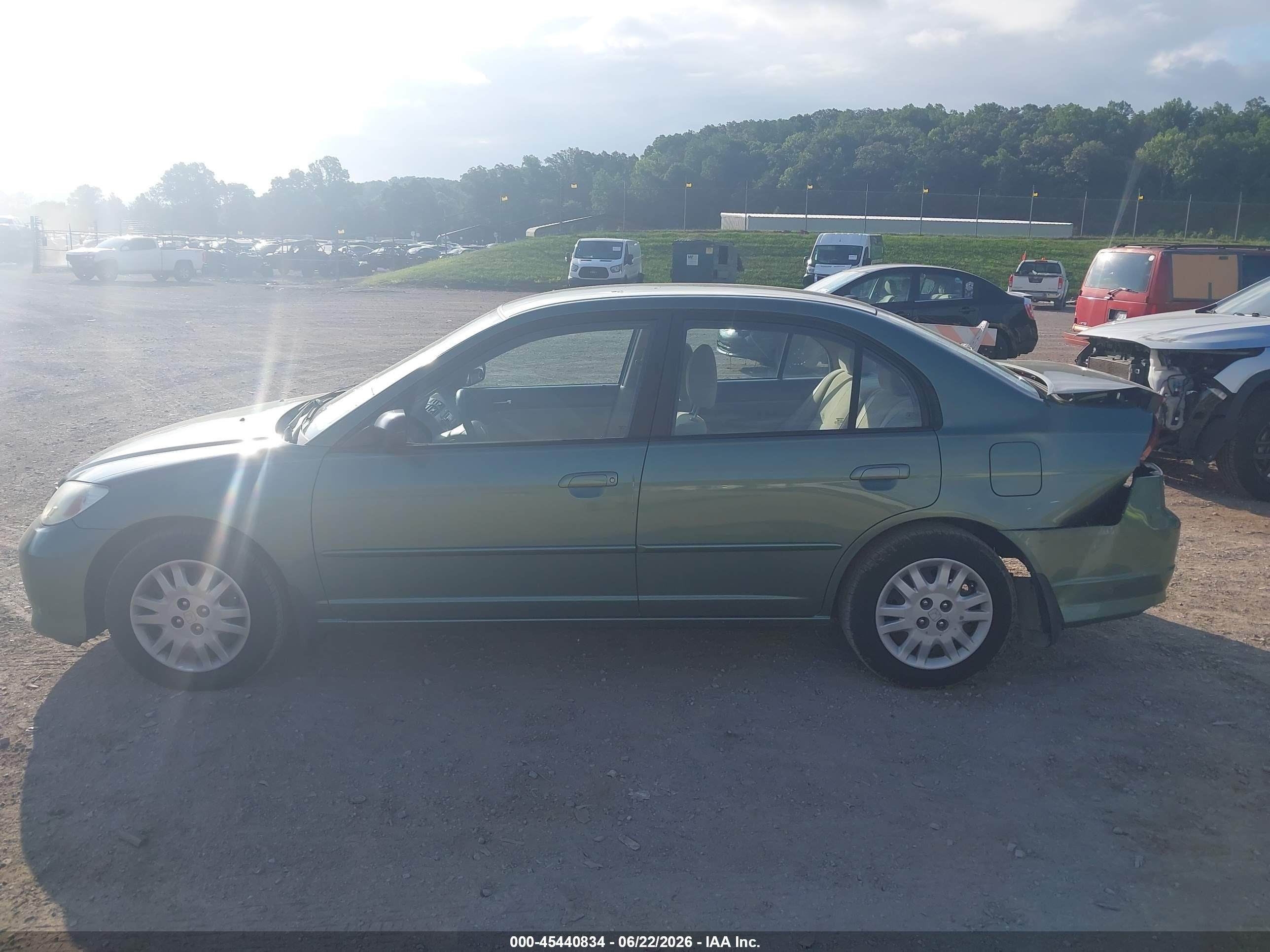 2004 Honda Civic Lx Green vin: 2HGES16514H634560