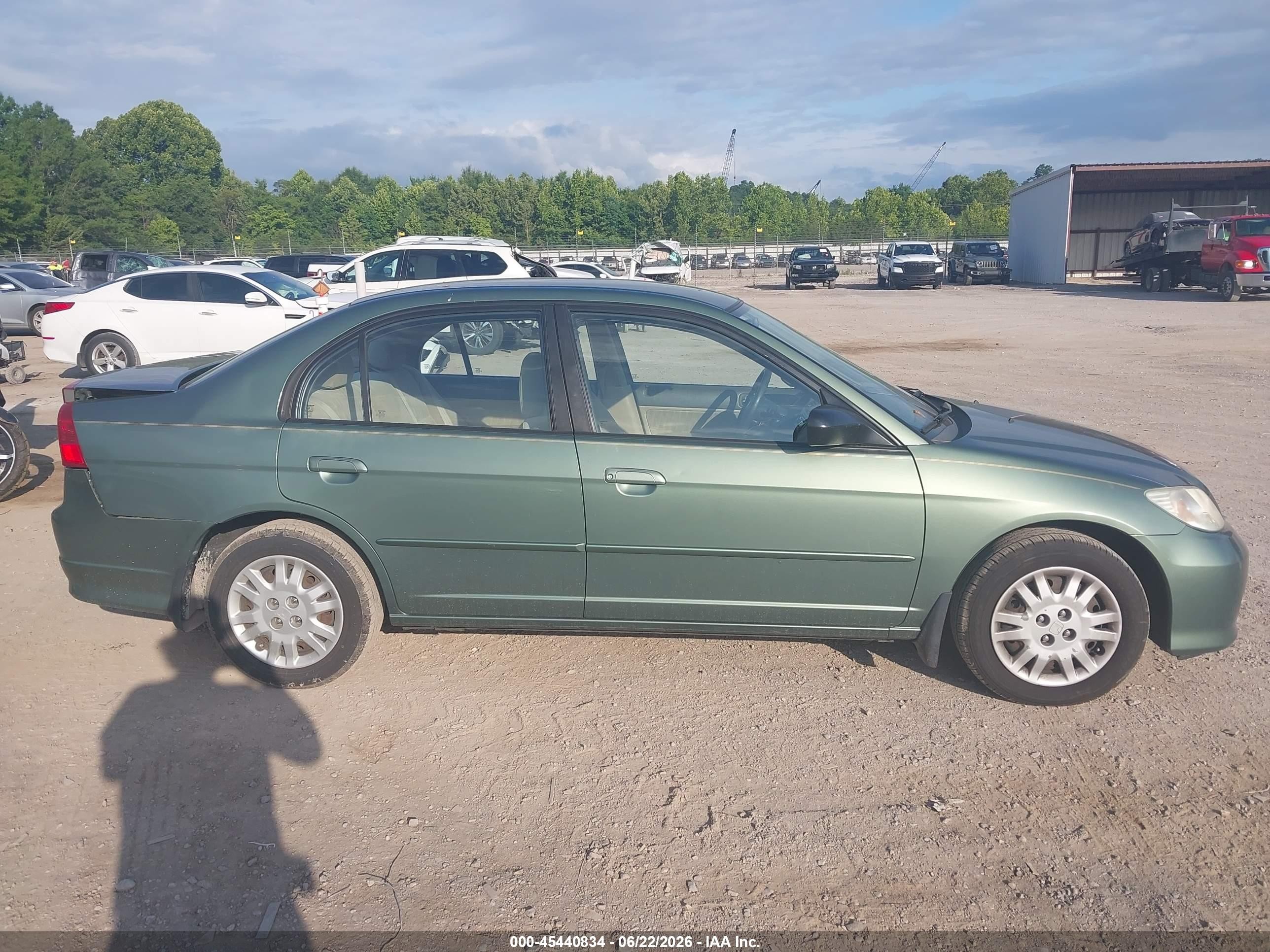 2004 Honda Civic Lx Green vin: 2HGES16514H634560