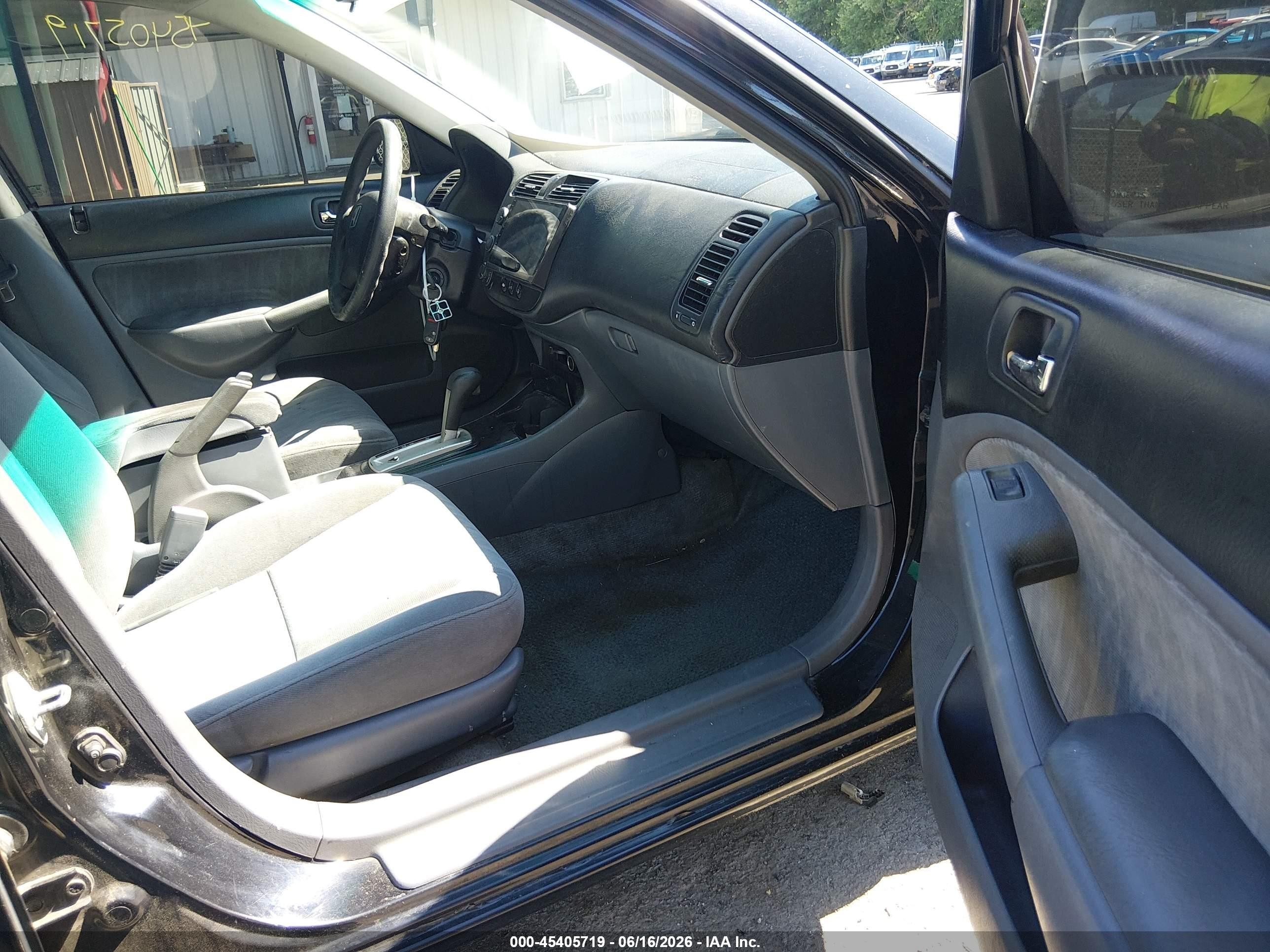 2005 Honda Civic Lx Black vin: 2HGES16515H599102