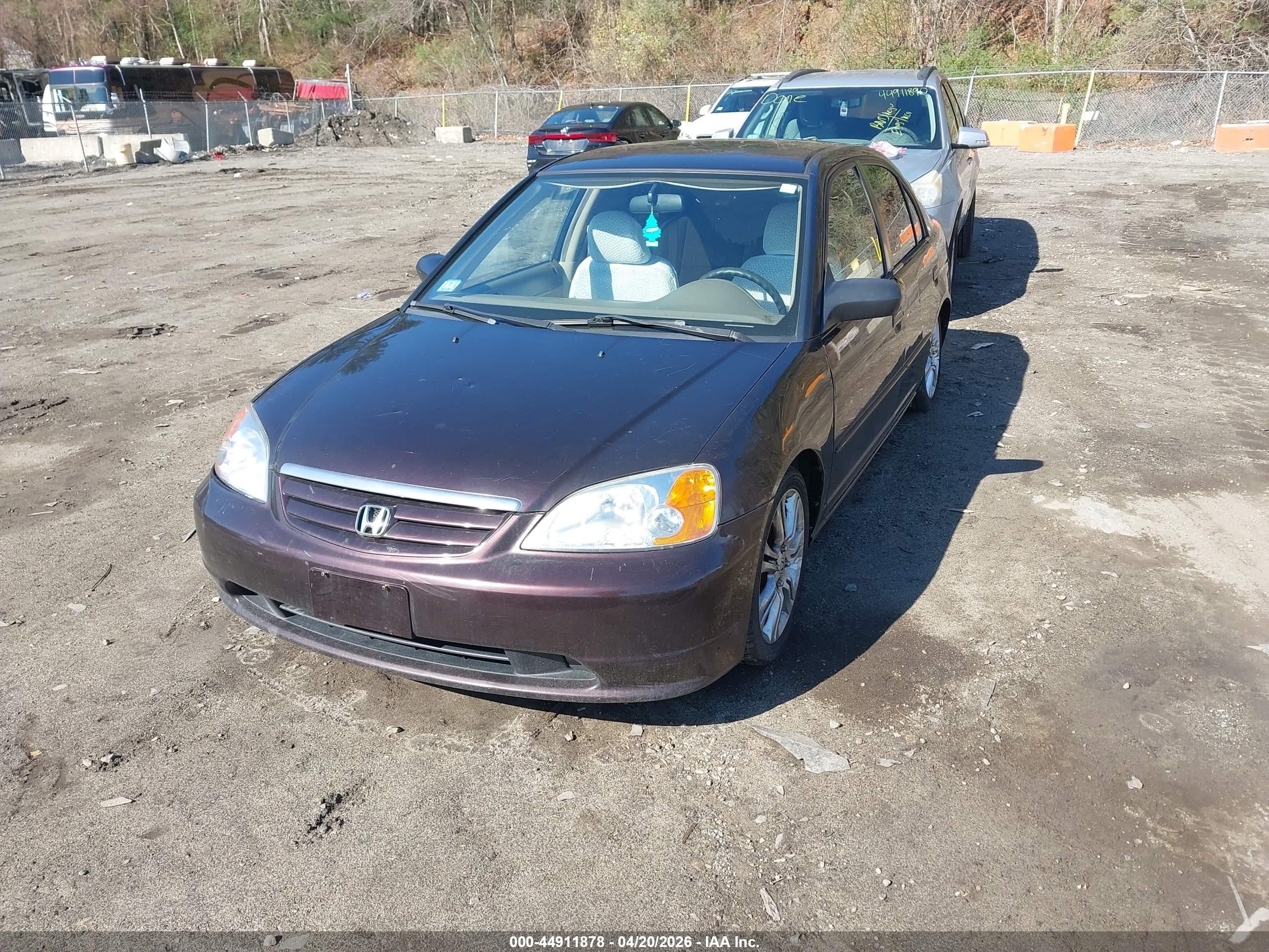 2001 Honda Civic Lx Purple vin: 2HGES16521H595571