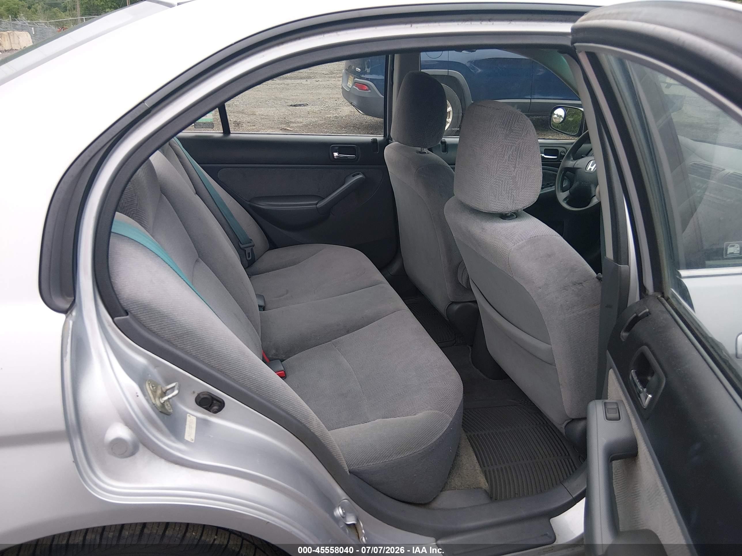 2002 Honda Civic Lx Silver vin: 2HGES16522H558716