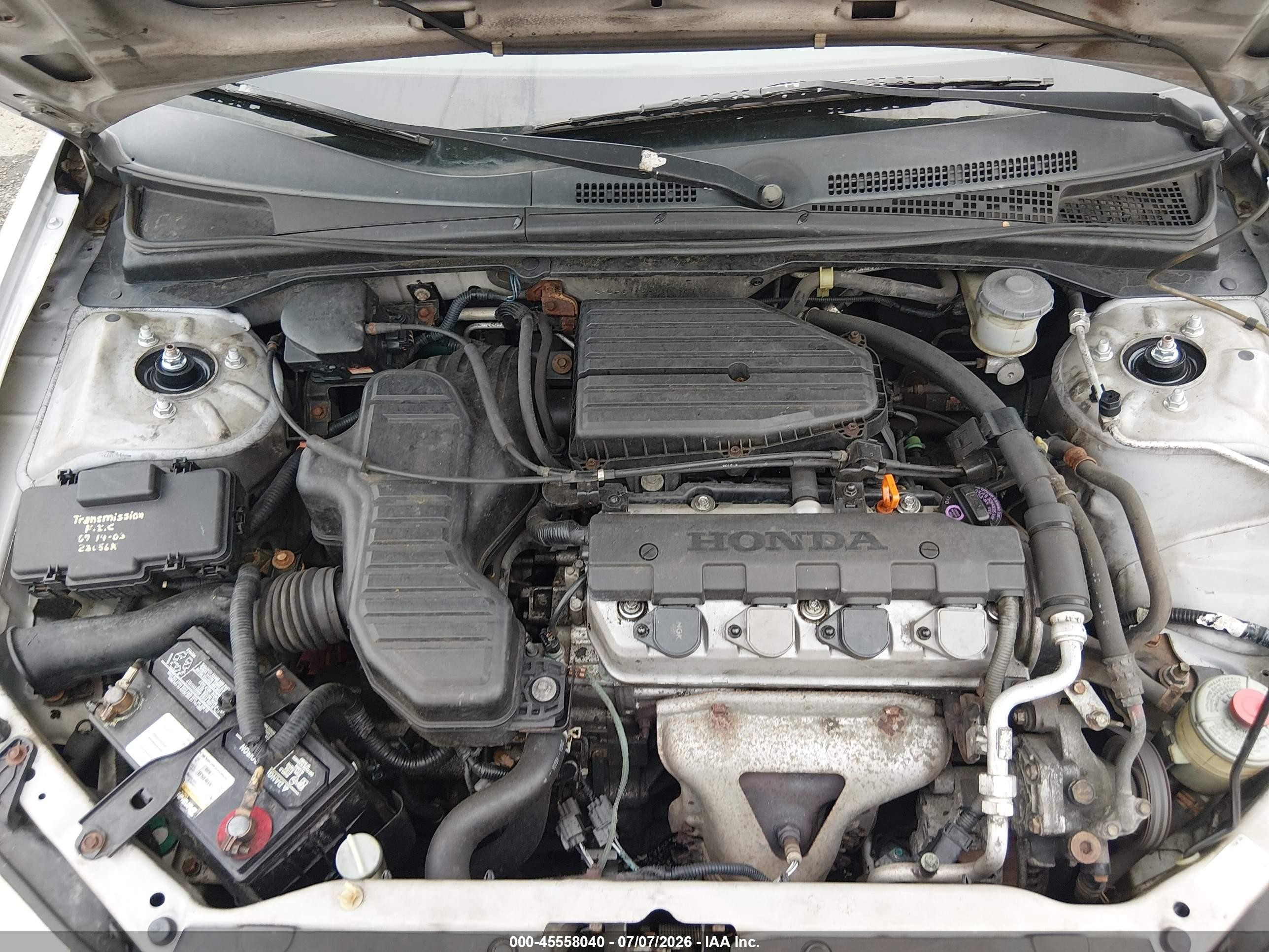 2002 Honda Civic Lx Silver vin: 2HGES16522H558716