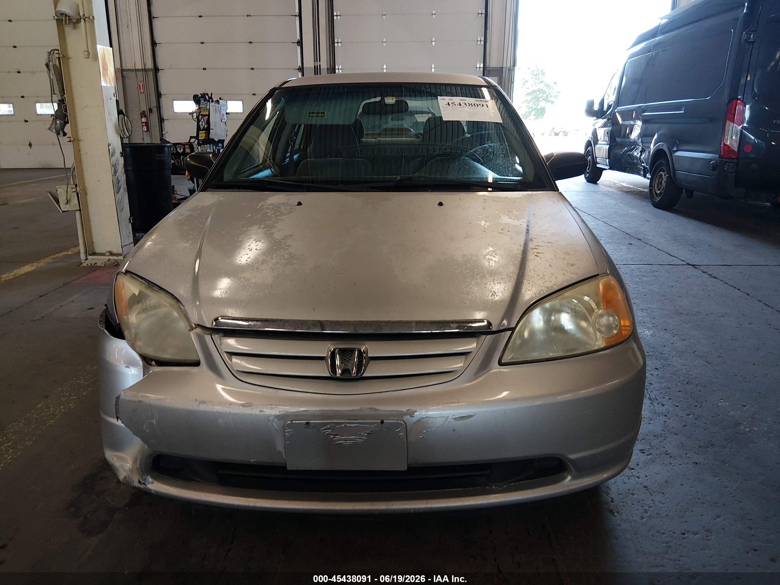 2003 Honda Civic Lx Silver vin: 2HGES16523H543103