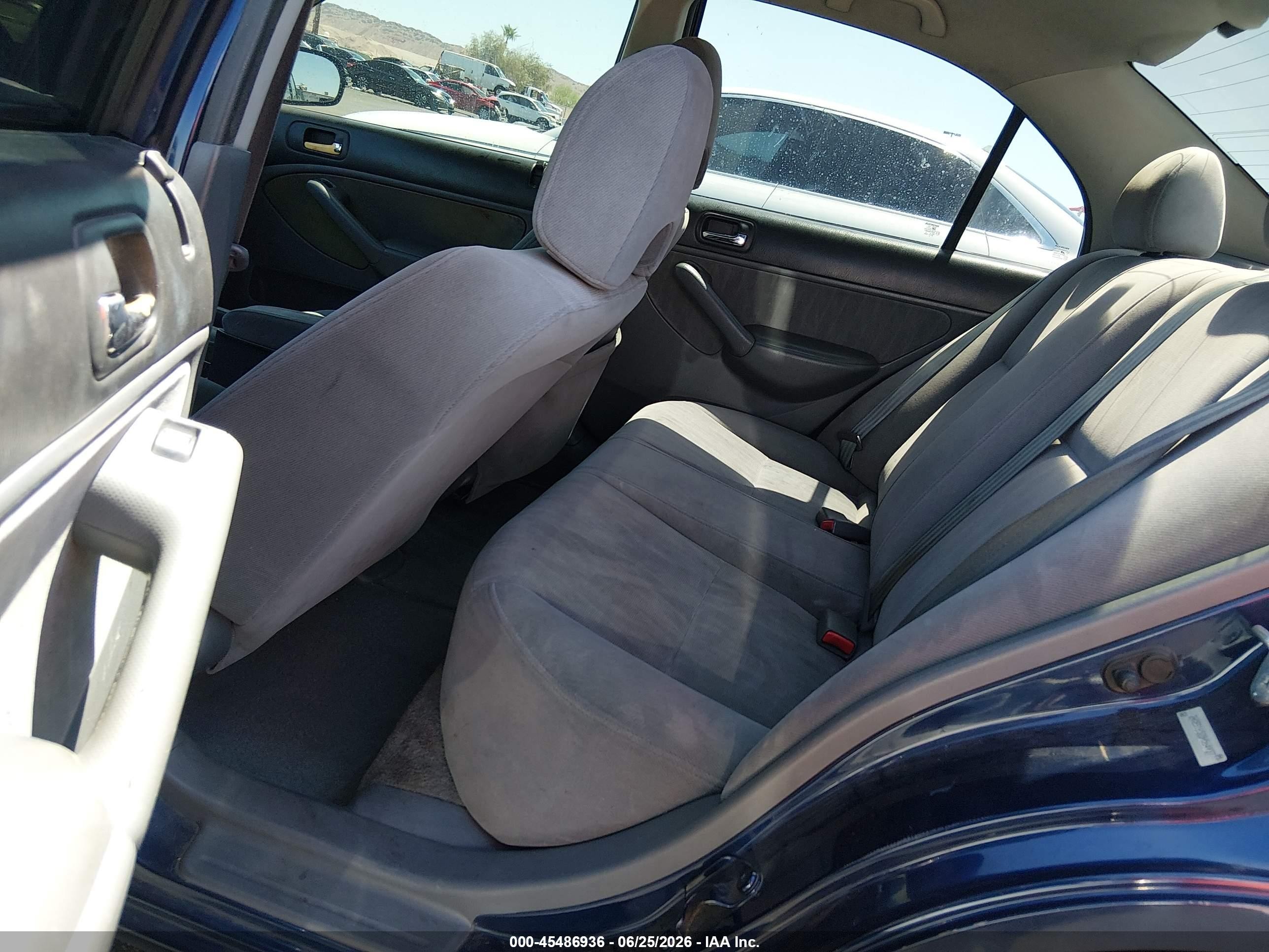 2003 Honda Civic Lx Blue vin: 2HGES16523H564937