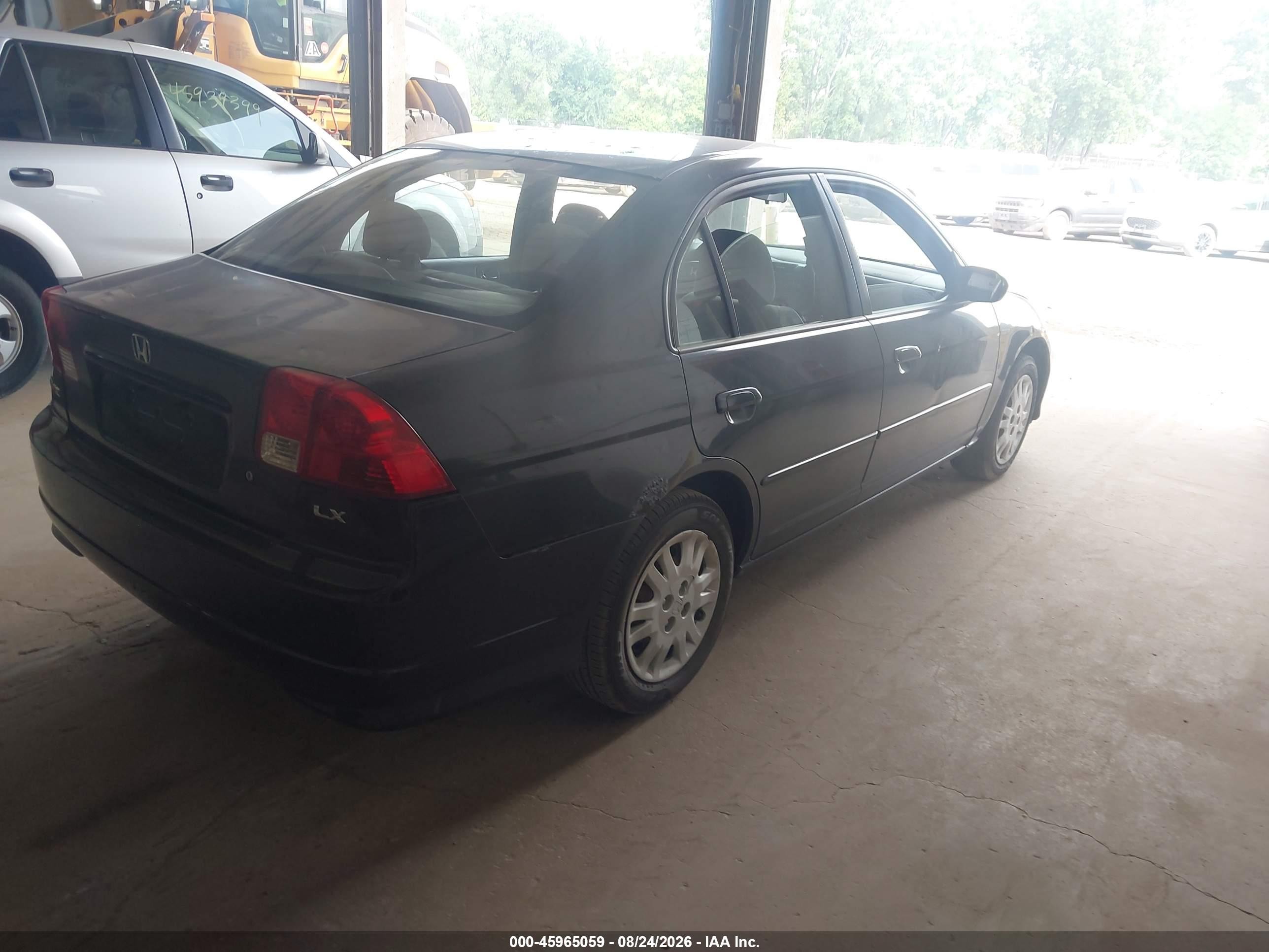 2004 Honda Civic Lx Gray vin: 2HGES16524H591993