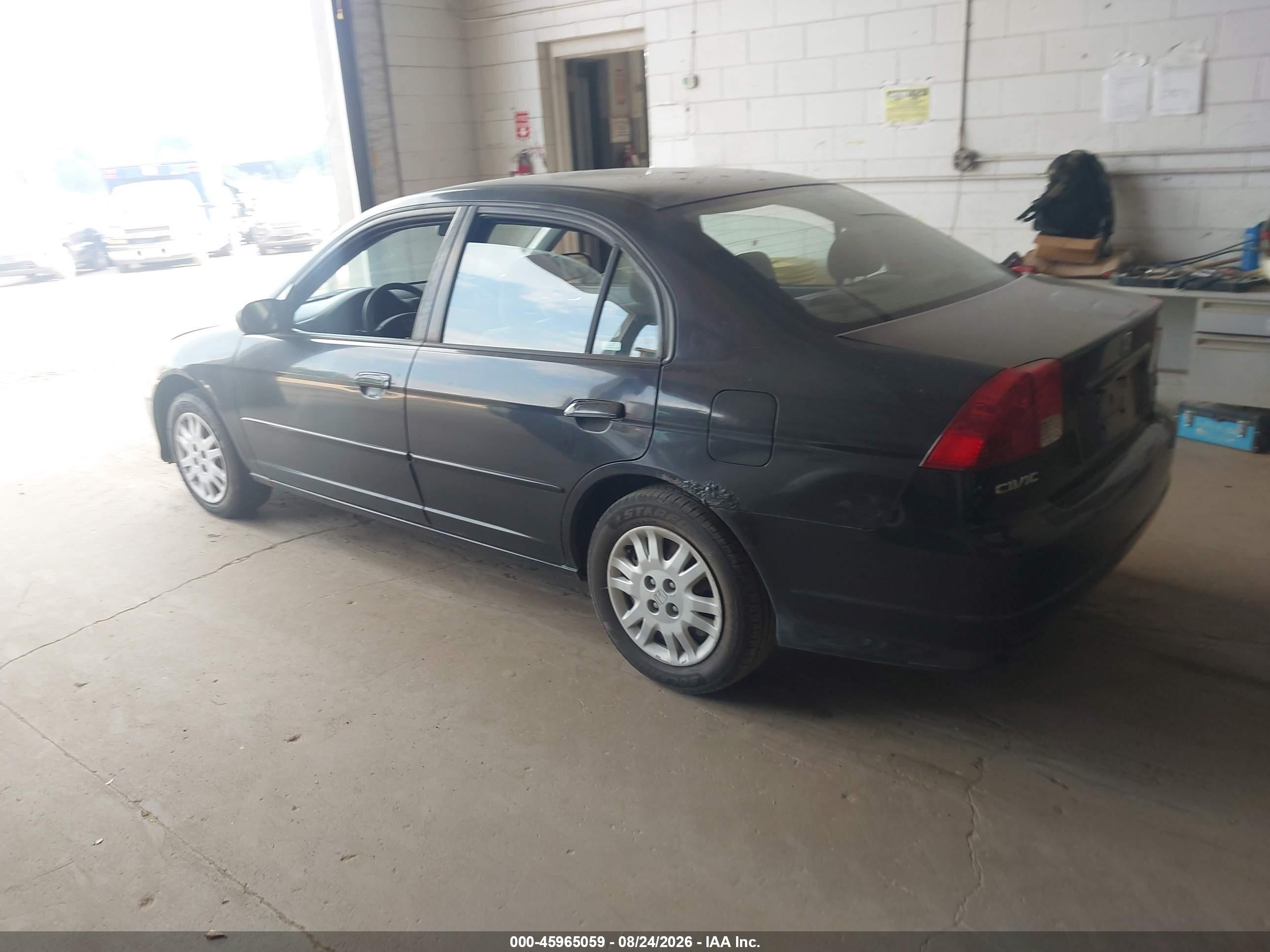 2004 Honda Civic Lx Gray vin: 2HGES16524H591993