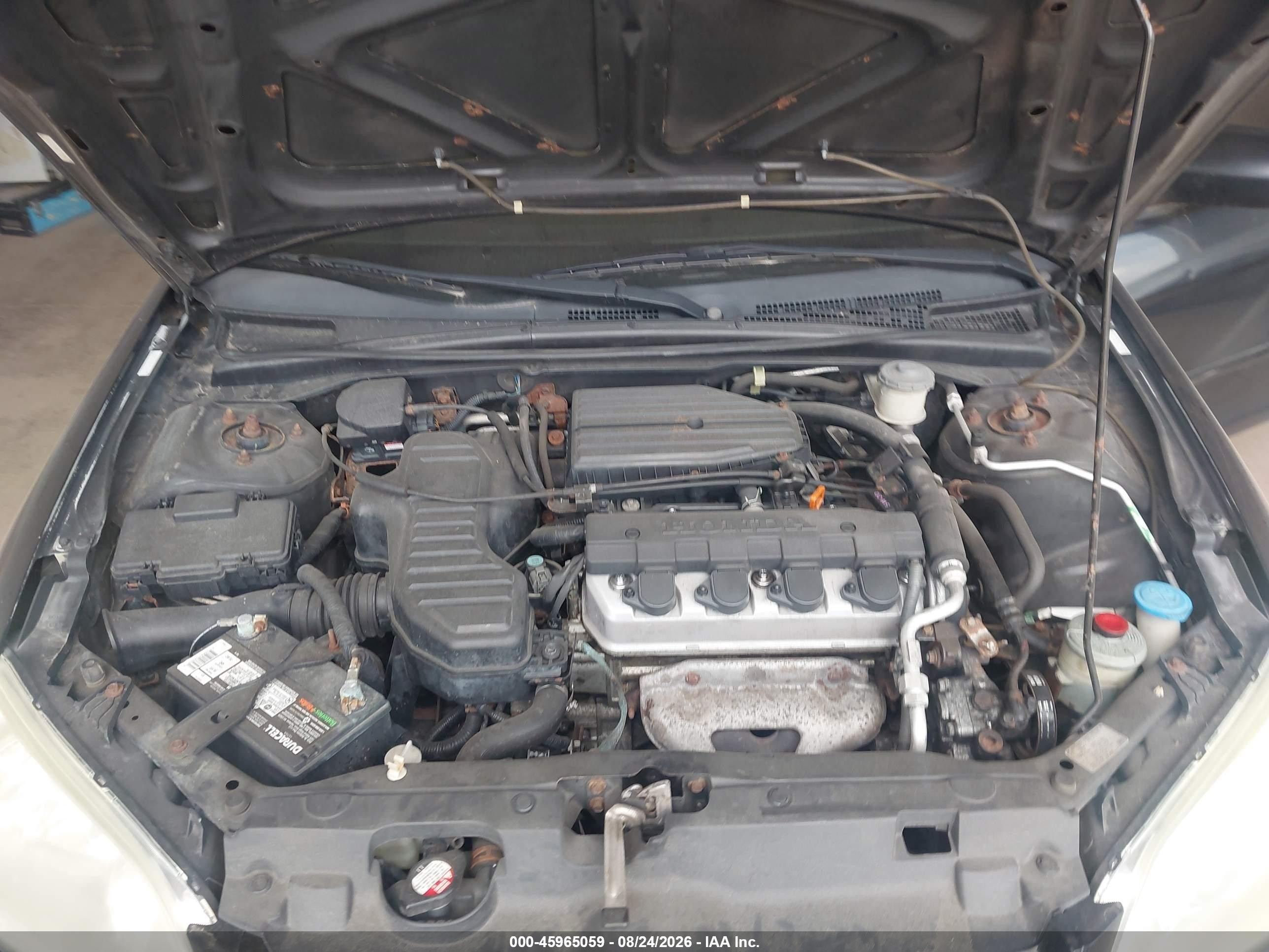 2004 Honda Civic Lx Gray vin: 2HGES16524H591993