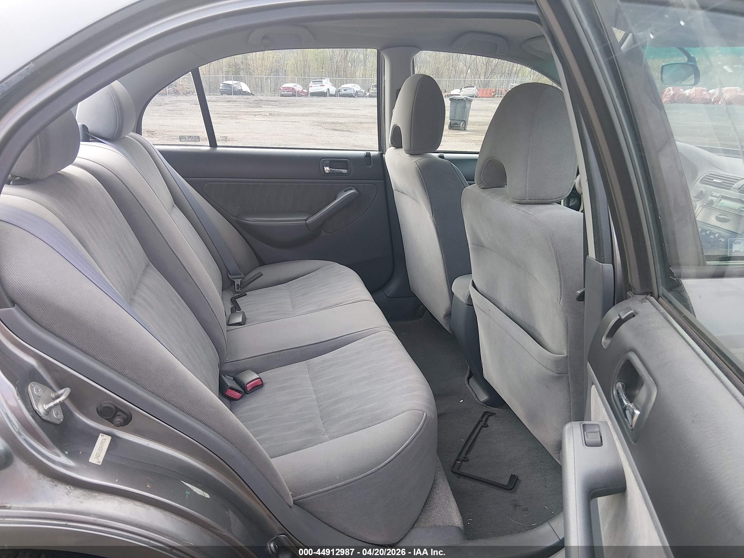 2004 Honda Civic Lx Gray vin: 2HGES16524H599236