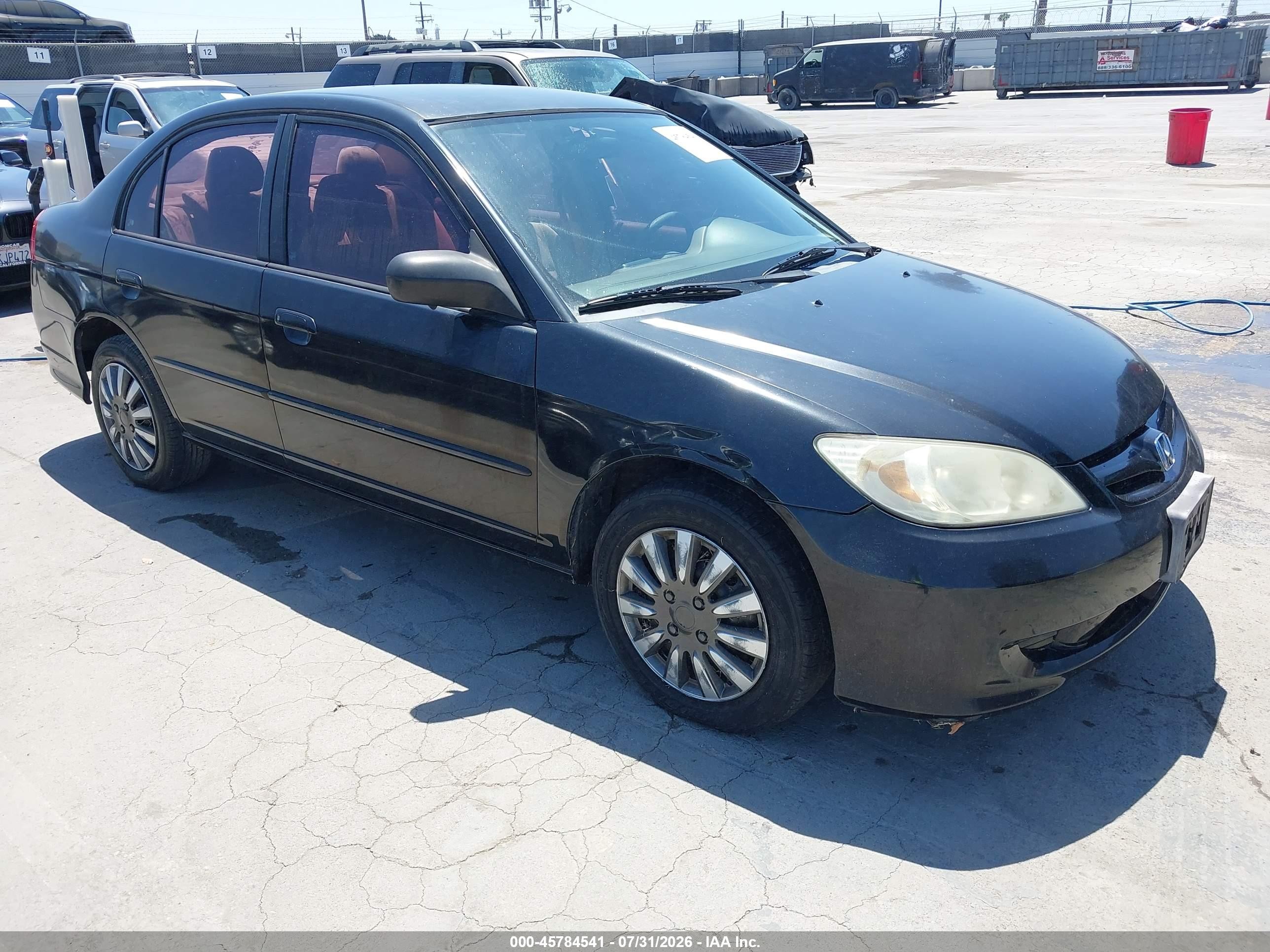 2004 Honda Civic Lx Black vin: 2HGES16524H612700