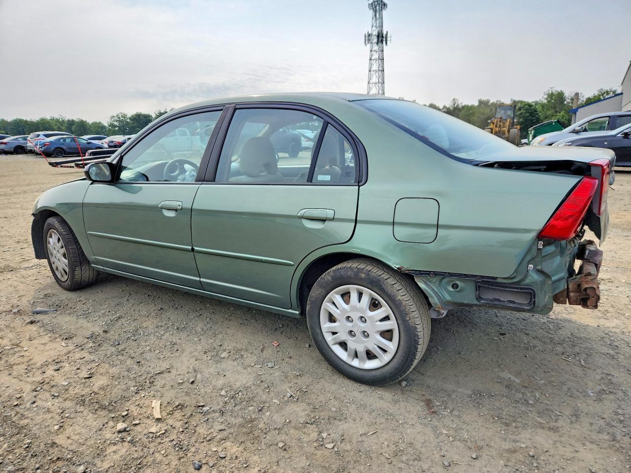 2004 Honda Civic Lx Green vin: 2HGES16524H635345