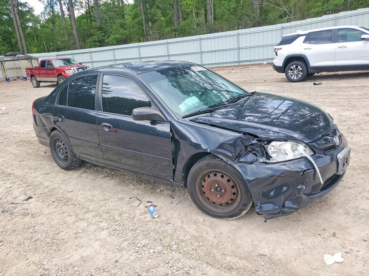2005 Honda Civic Lx Black vin: 2HGES16525H514235