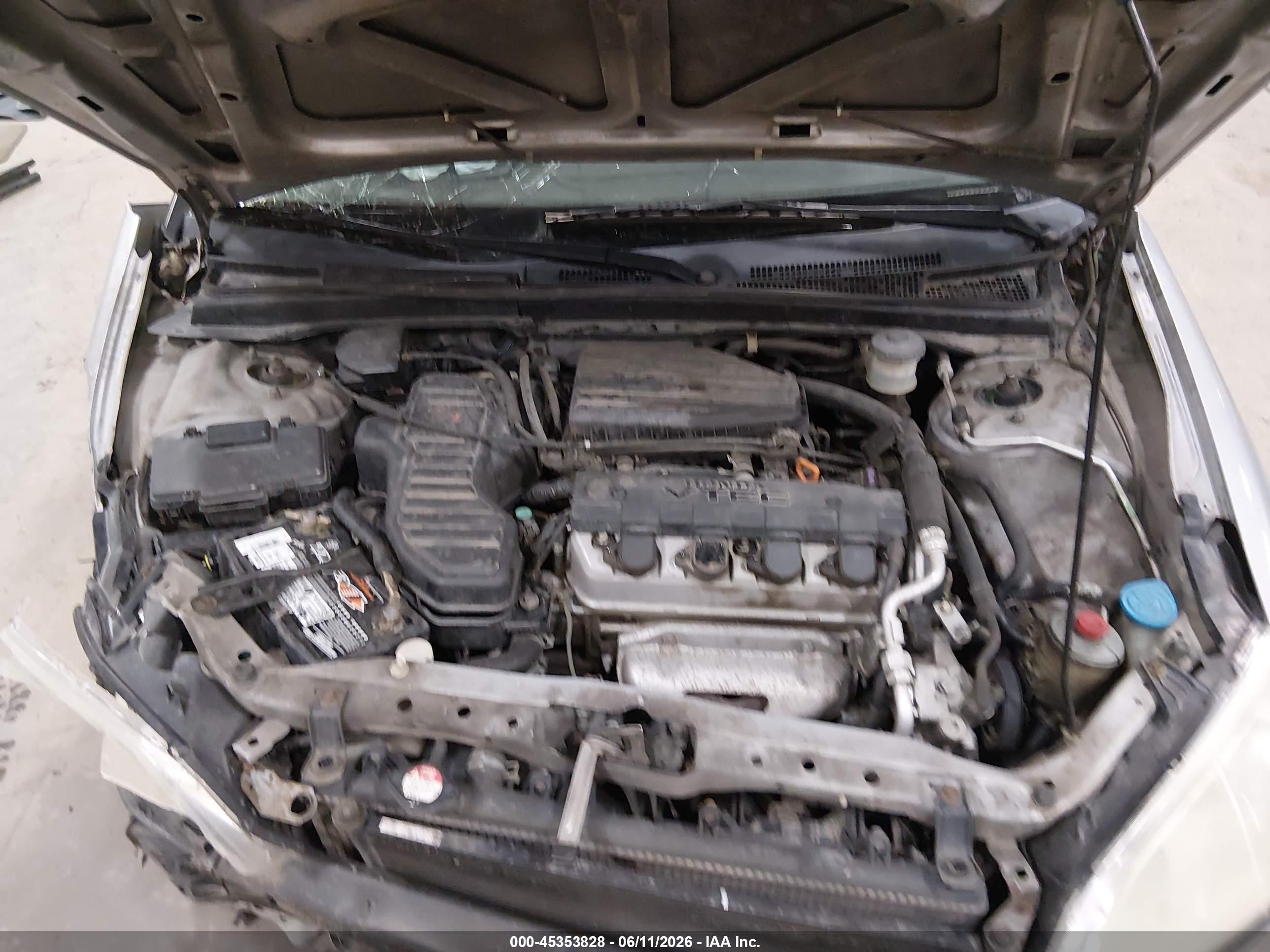 2005 Honda Civic Lx Silver vin: 2HGES16525H534291