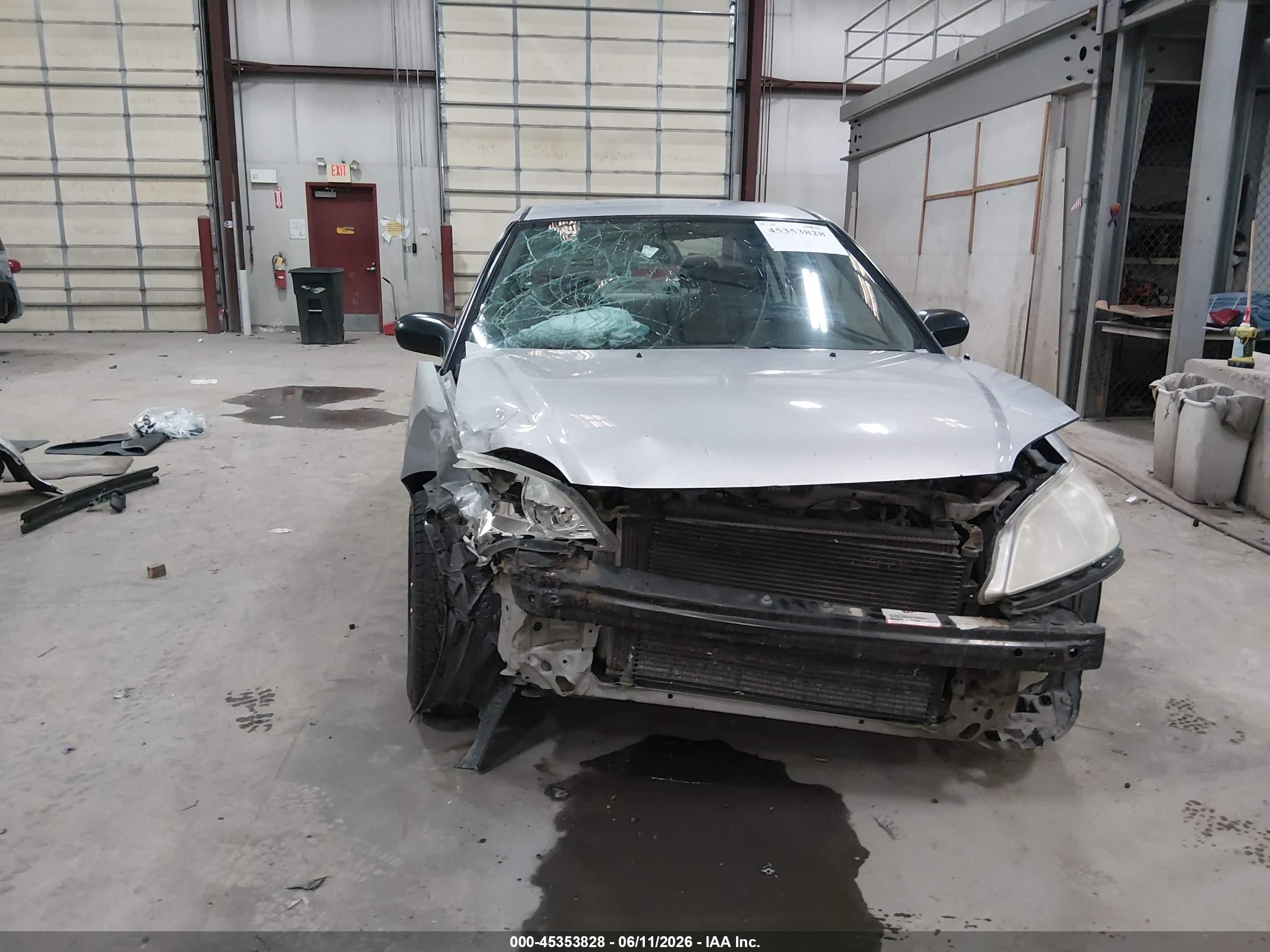 2005 Honda Civic Lx Silver vin: 2HGES16525H534291