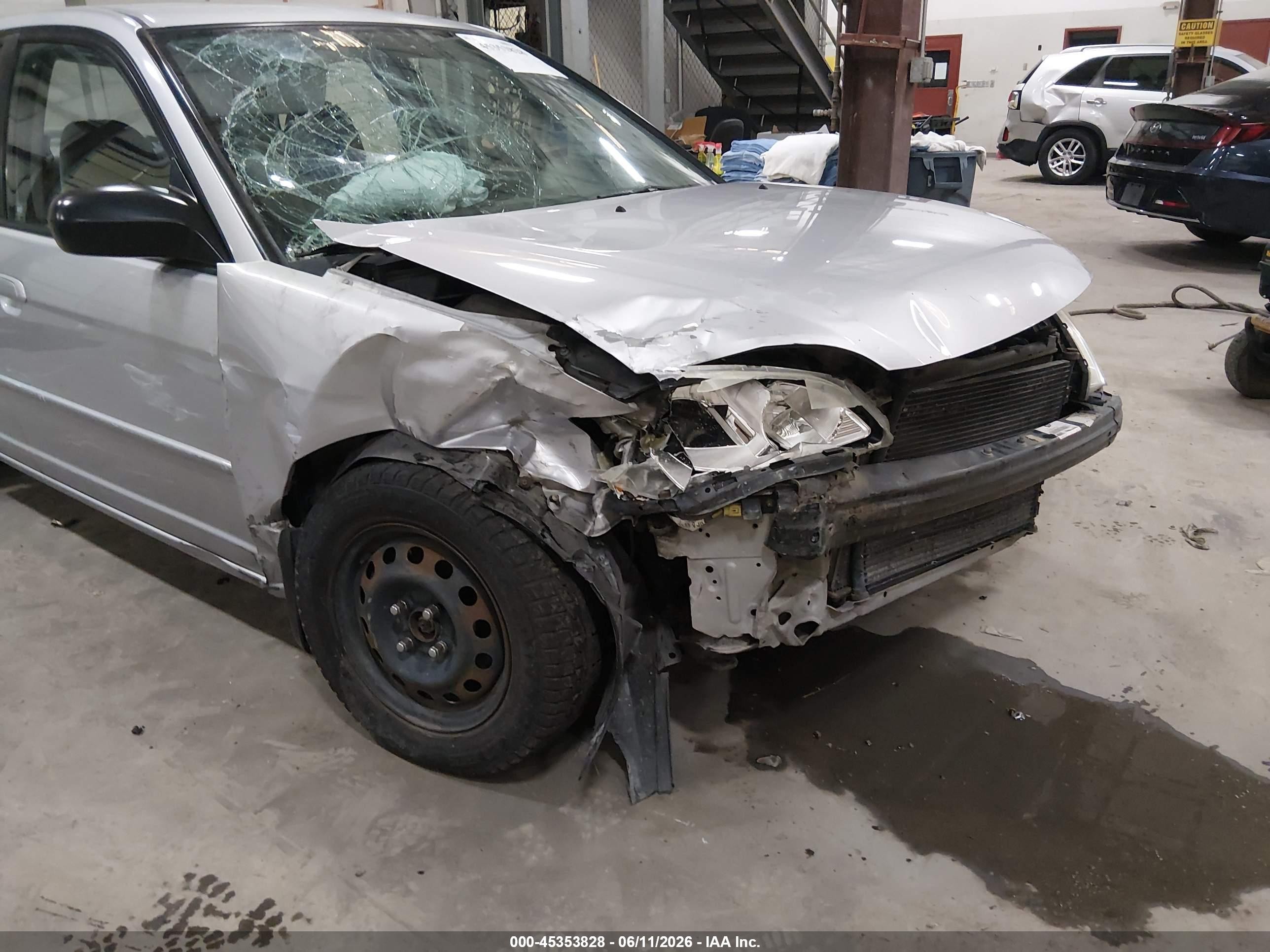 2005 Honda Civic Lx Silver vin: 2HGES16525H534291
