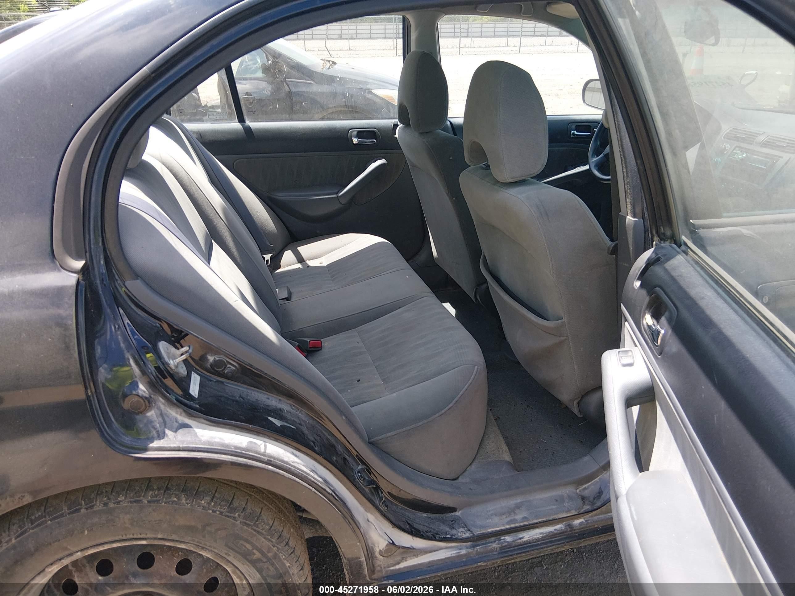 2005 Honda Civic Lx Black vin: 2HGES16525H556193