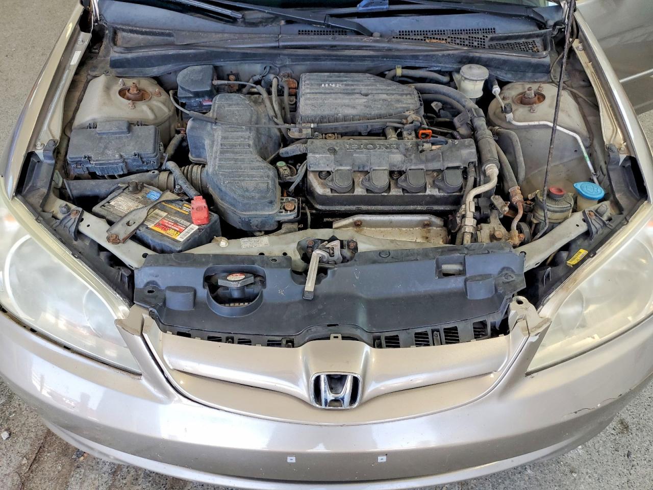 2005 Honda Civic Lx Tan vin: 2HGES16525H565217