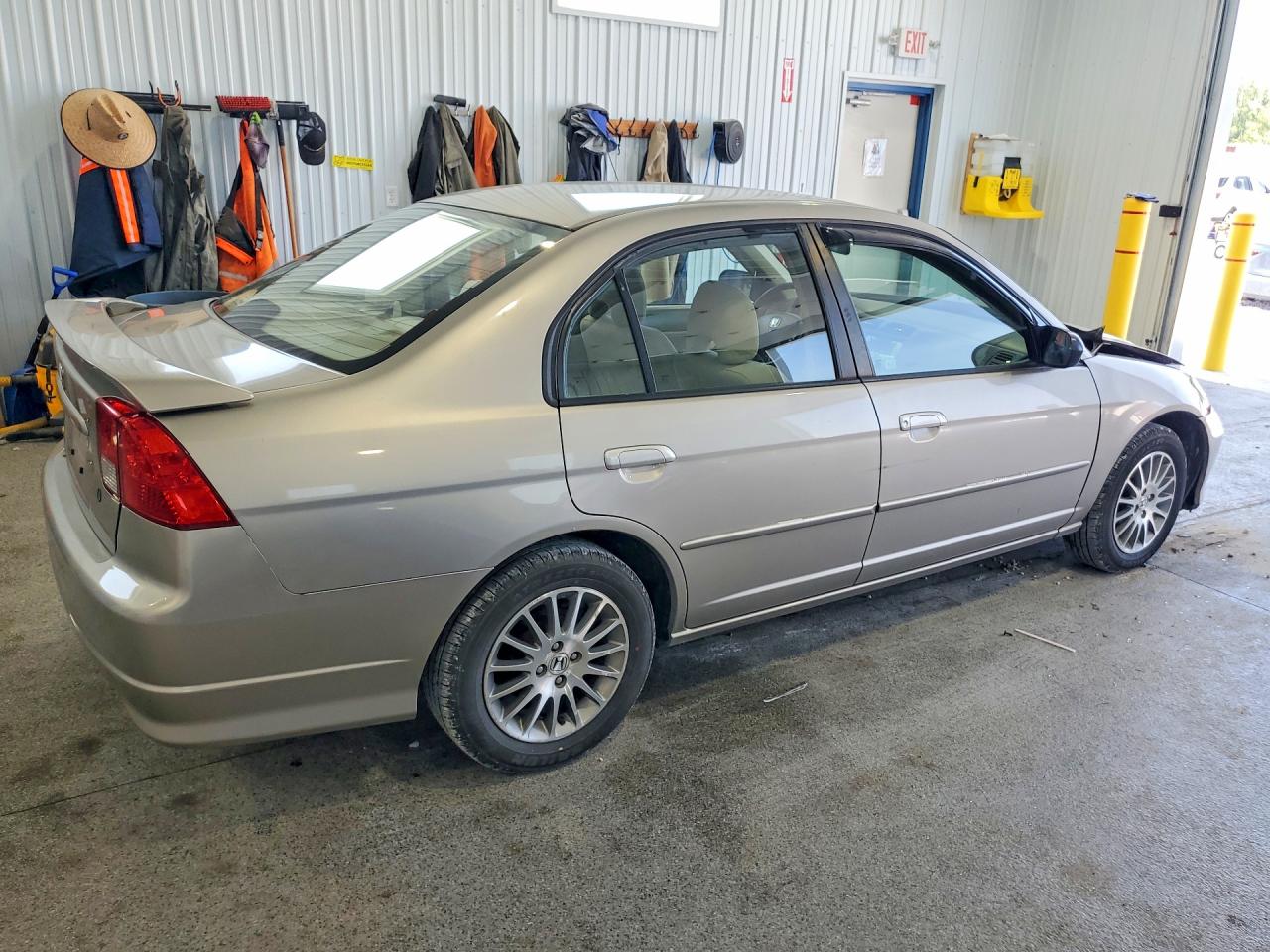 2005 Honda Civic Lx Tan vin: 2HGES16525H565217
