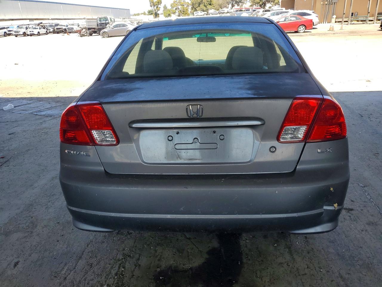 2005 Honda Civic Lx Серый vin: 2HGES16525H592479