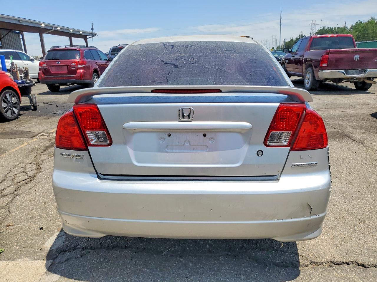 2005 Honda Civic Lx Серебряный vin: 2HGES16525H623391