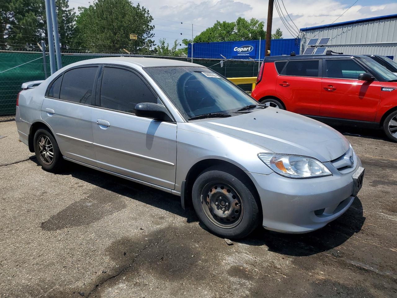 2005 Honda Civic Lx Серебряный vin: 2HGES16525H623391