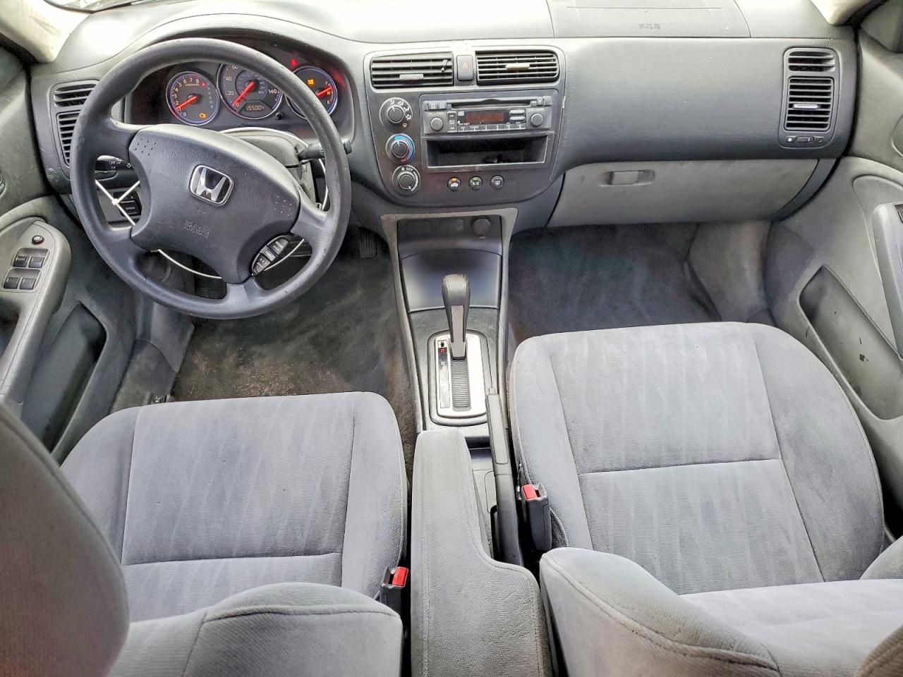 2005 Honda Civic Lx Черный vin: 2HGES16525H626548