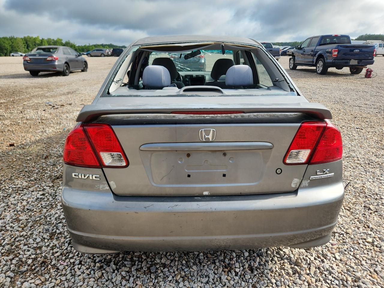 2005 Honda Civic Lx Gray vin: 2HGES16525H631202